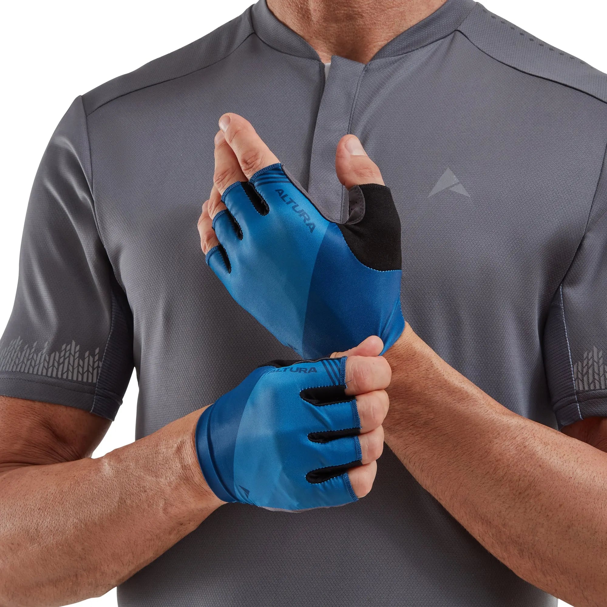 Altura Airstream Unisex Cycling Mitts Blue - FREE UK Shipping, FREE 365 Day Returns | Moto Central