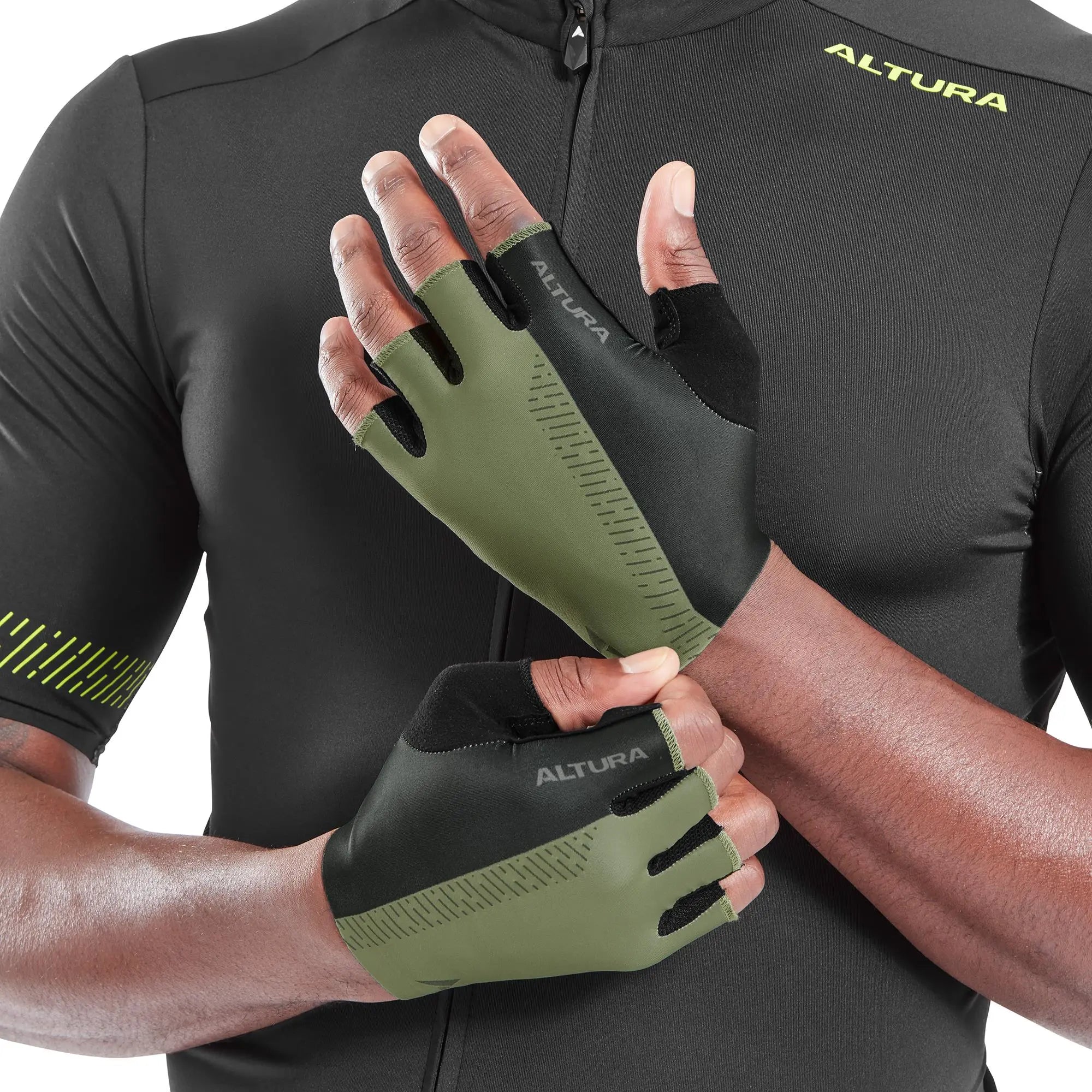 Altura Progel Aline Mitts Olive - FREE UK Shipping, FREE 365 Day Returns | Moto Central