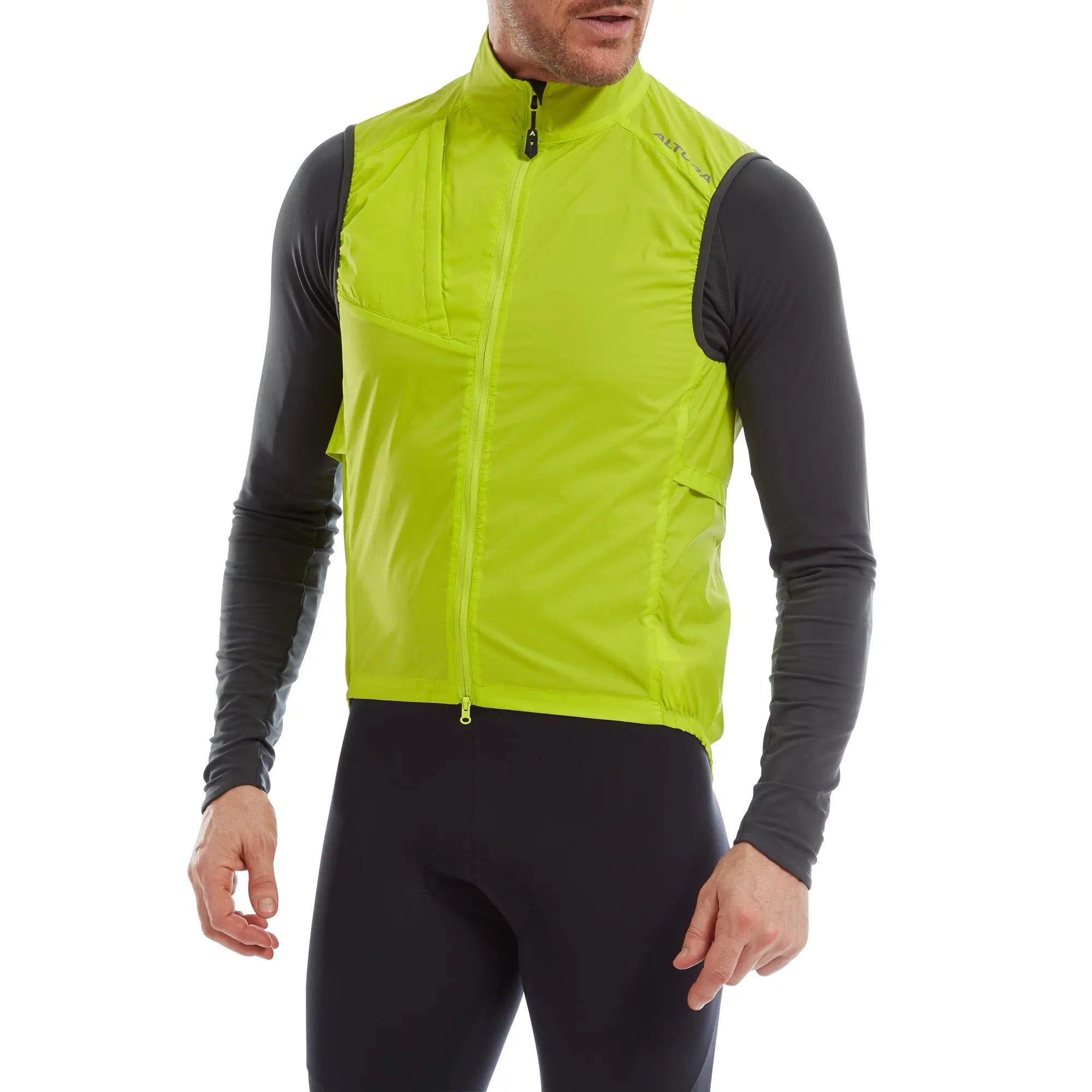 Altura Airstream Windproof Gilet Lime - FREE UK Shipping, FREE 365 Day Returns | Moto Central