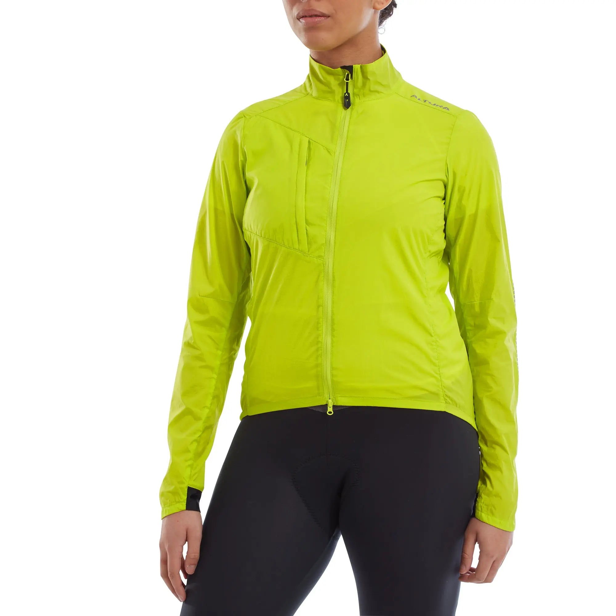 Altura Airstream Windproof Ladies Jacket Lime - FREE UK Shipping, FREE 365 Day Returns | Moto Central