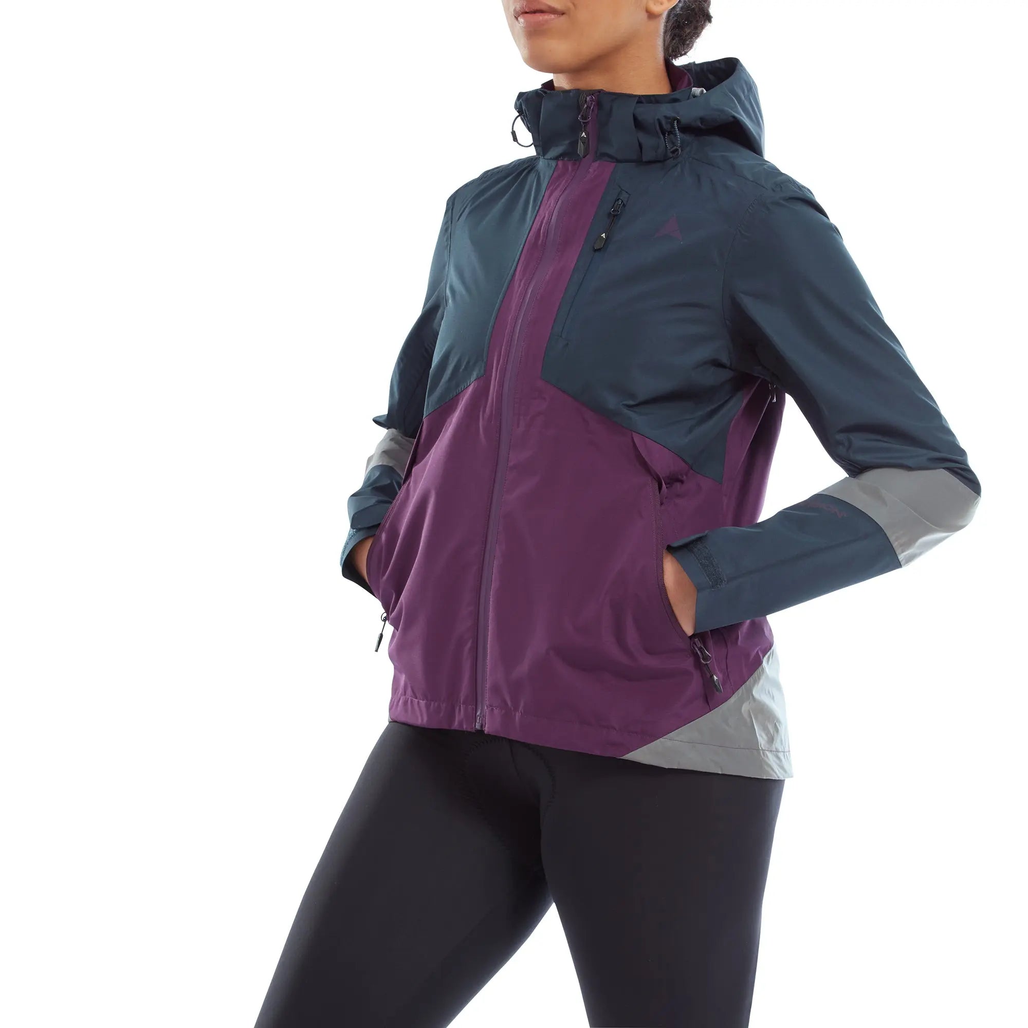 Altura Nightvision Typhoon Waterproof Ladies Jacket Navy / Purple - FREE UK Shipping, FREE 365 Day Returns | Moto Central
