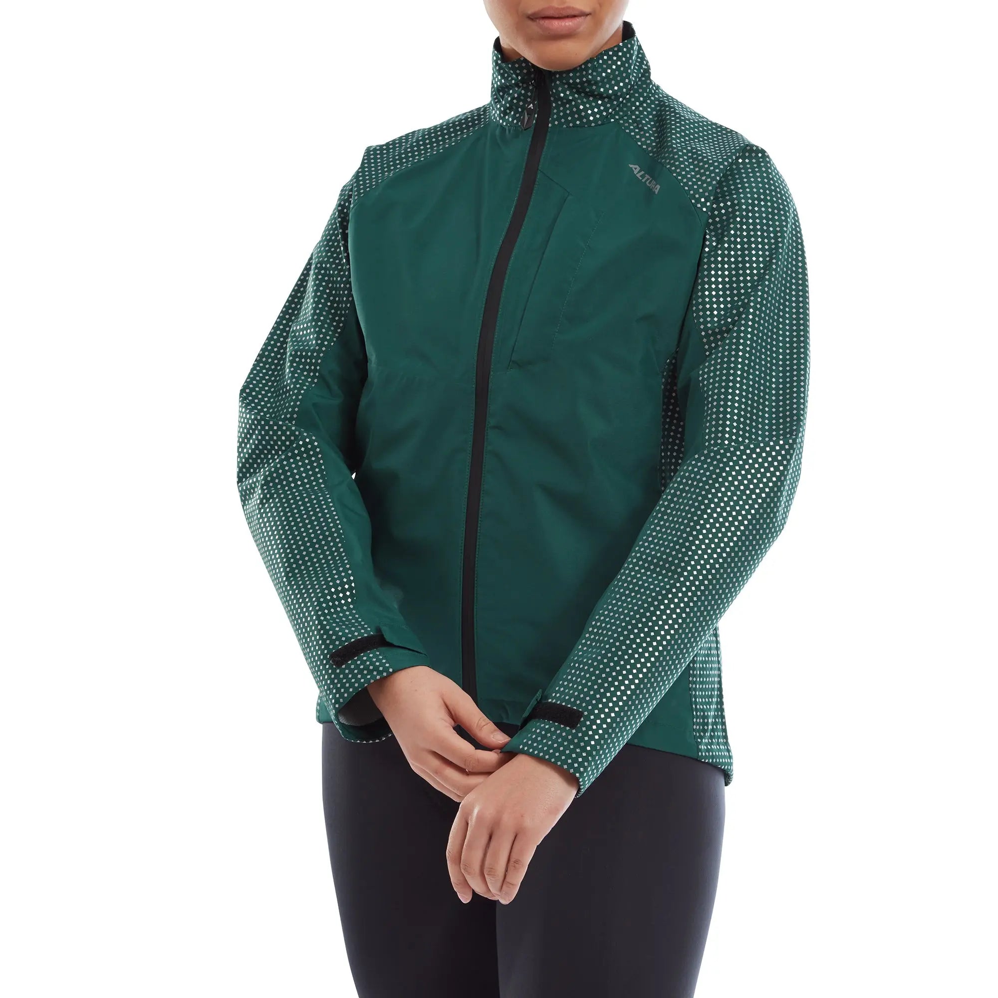 Altura Nightvision Storm Waterproof Cycling Ladies Jacket Dark Green - FREE UK Shipping, FREE 365 Day Returns | Moto Central
