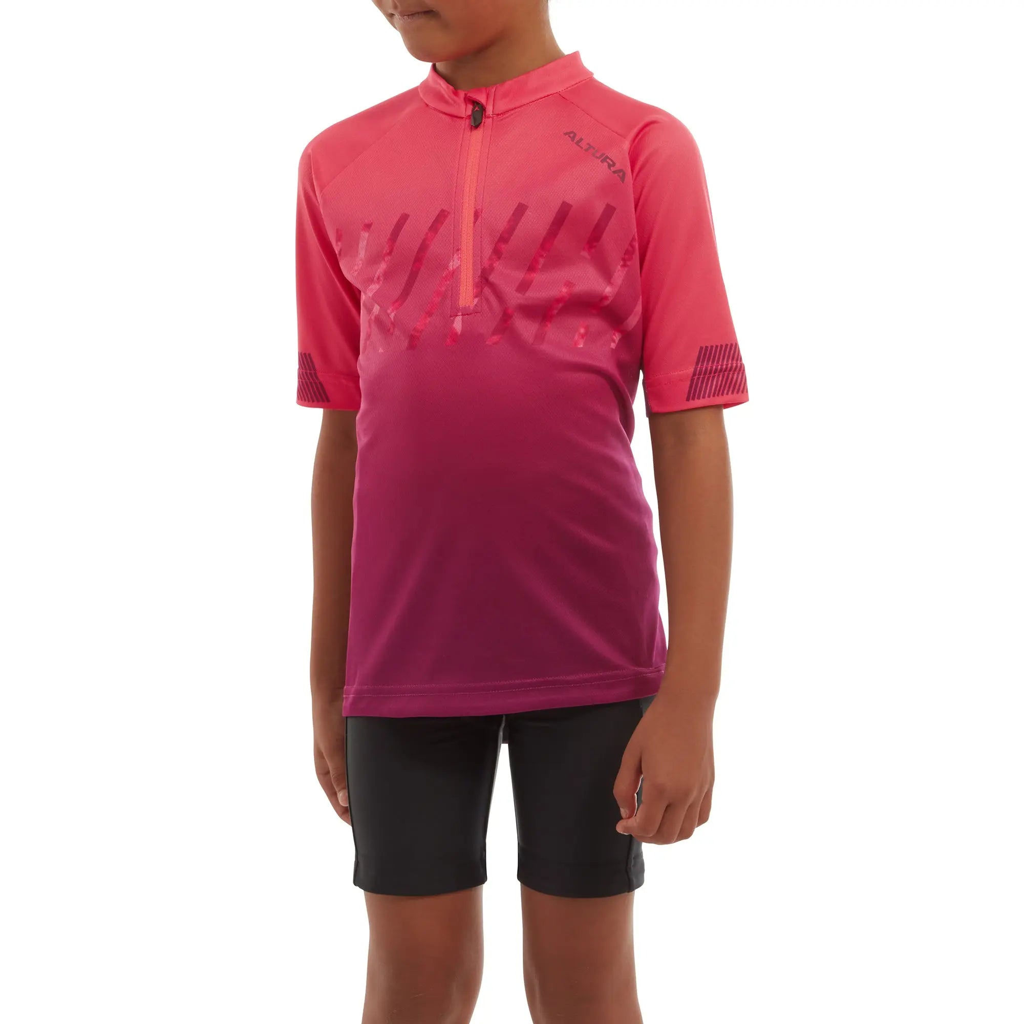 Altura Airstream Short Sleeves Cycling Kids Jersey Pink - FREE UK Shipping, FREE 365 Day Returns | Moto Central