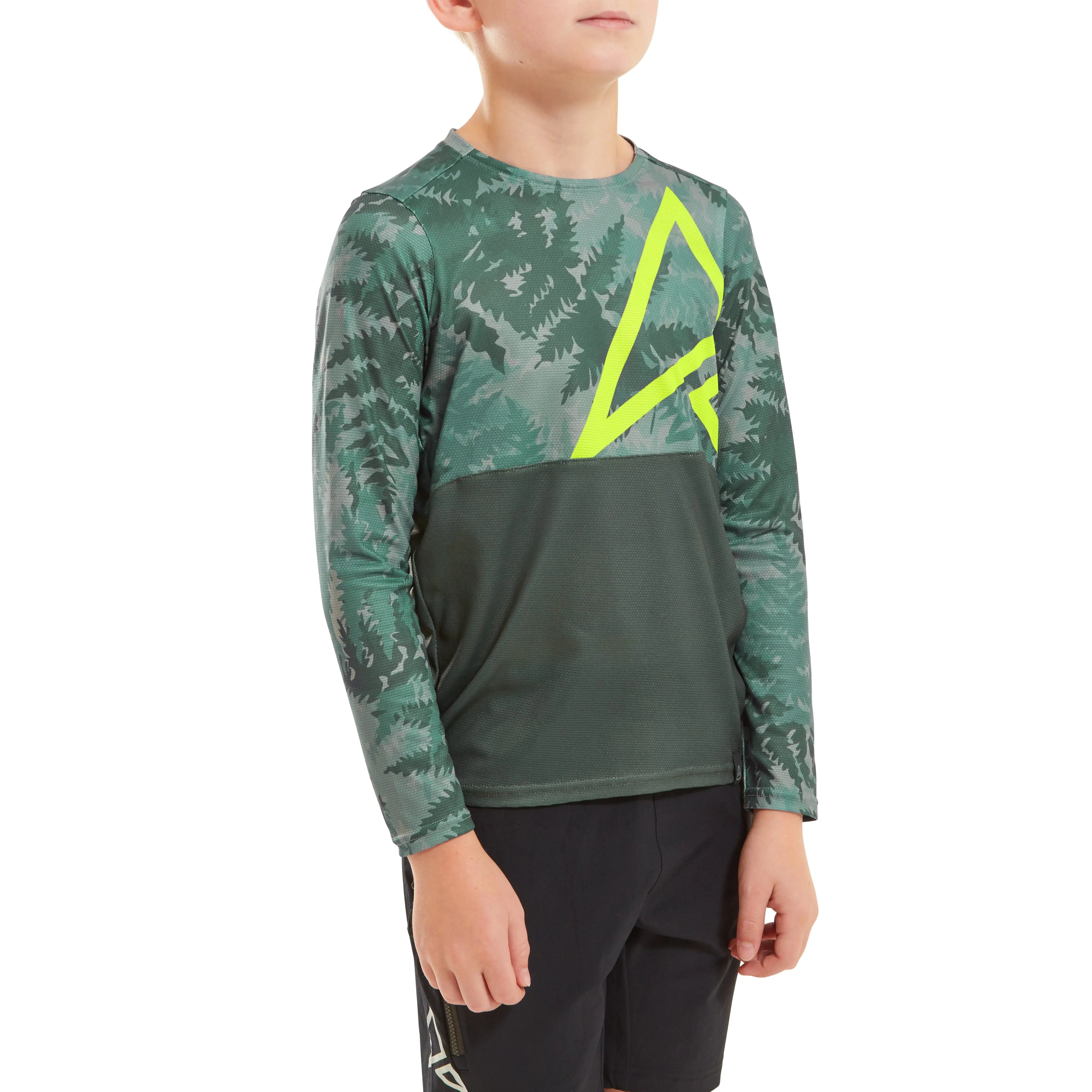 Altura Spark Light Weight Kids Long Sleeves Jersey Olive - FREE UK Shipping, FREE 365 Day Returns | Moto Central