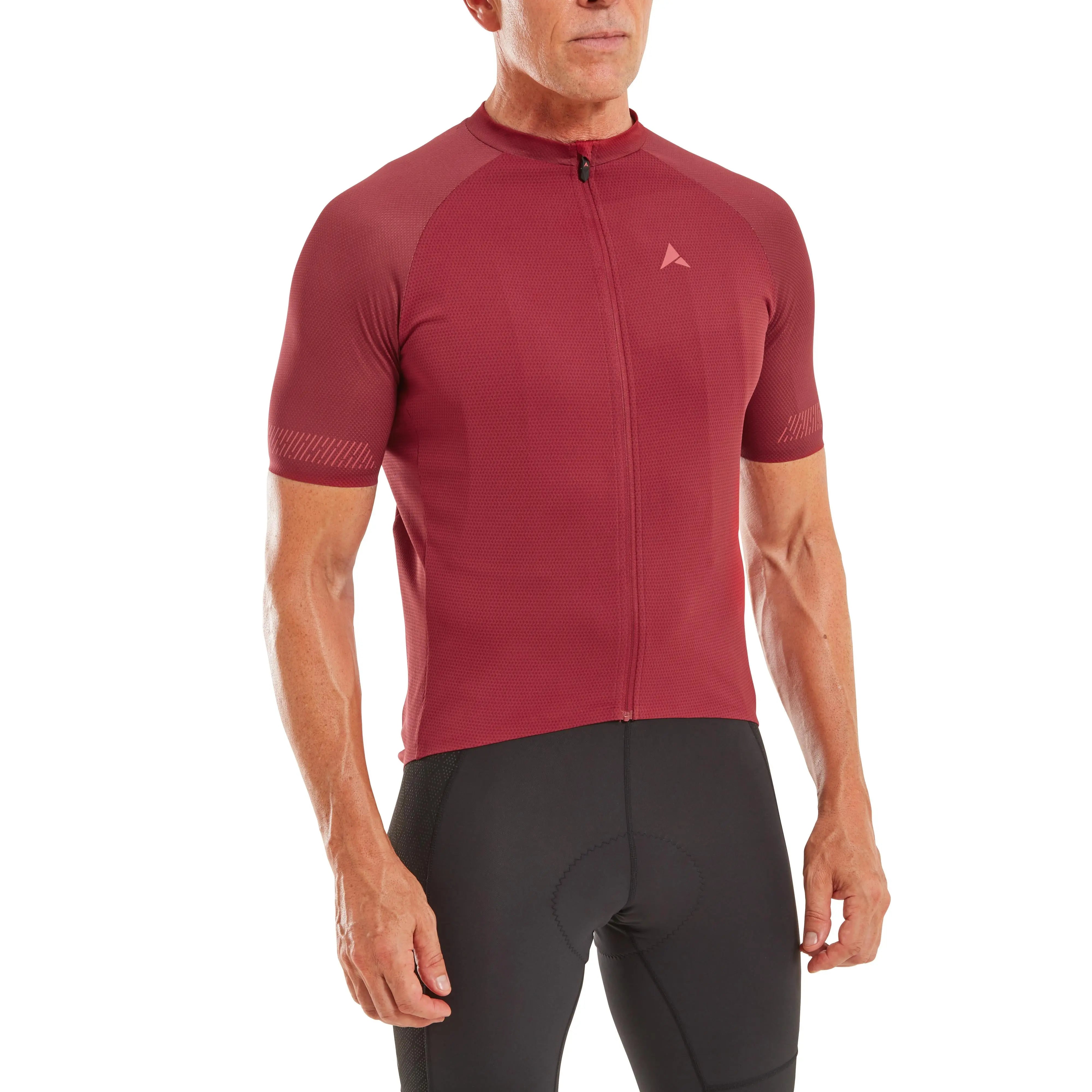 Altura Endurance Short Sleeves Cycling Jersey SS23 Dark Red - FREE UK Shipping, FREE 365 Day Returns | Moto Central