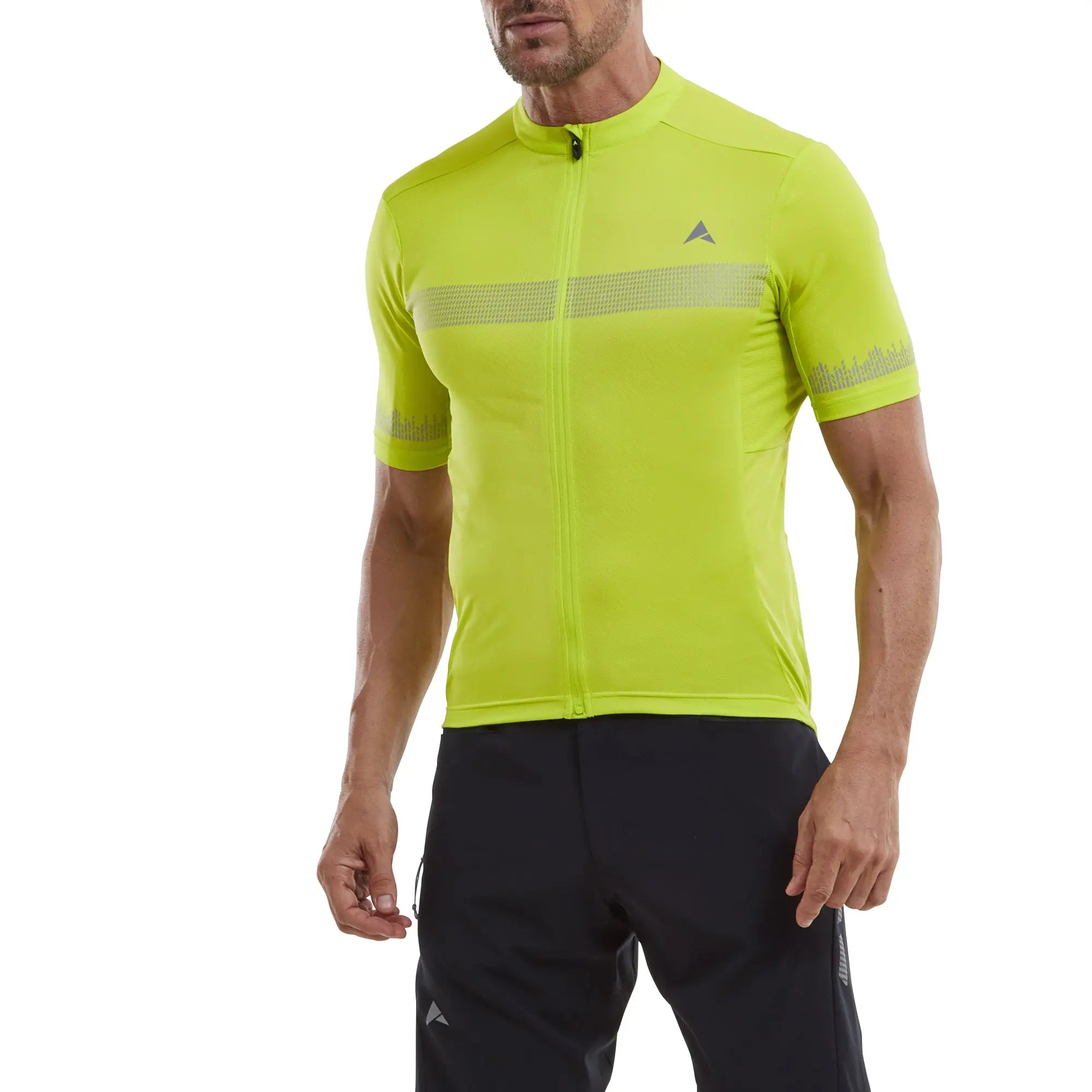 Altura Nightvision Short Sleeves Cycling Jersey Lime - FREE UK Shipping, FREE 365 Day Returns | Moto Central