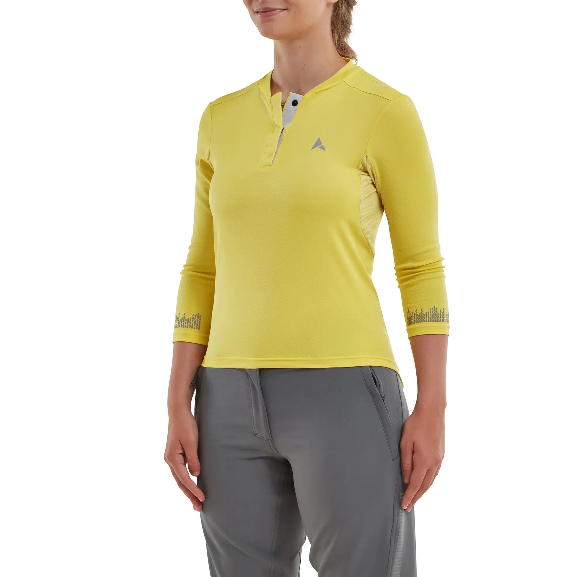 Altura All Road 3/4 Sleeves Ladies Jersey Yellow - FREE UK Shipping, FREE 365 Day Returns | Moto Central
