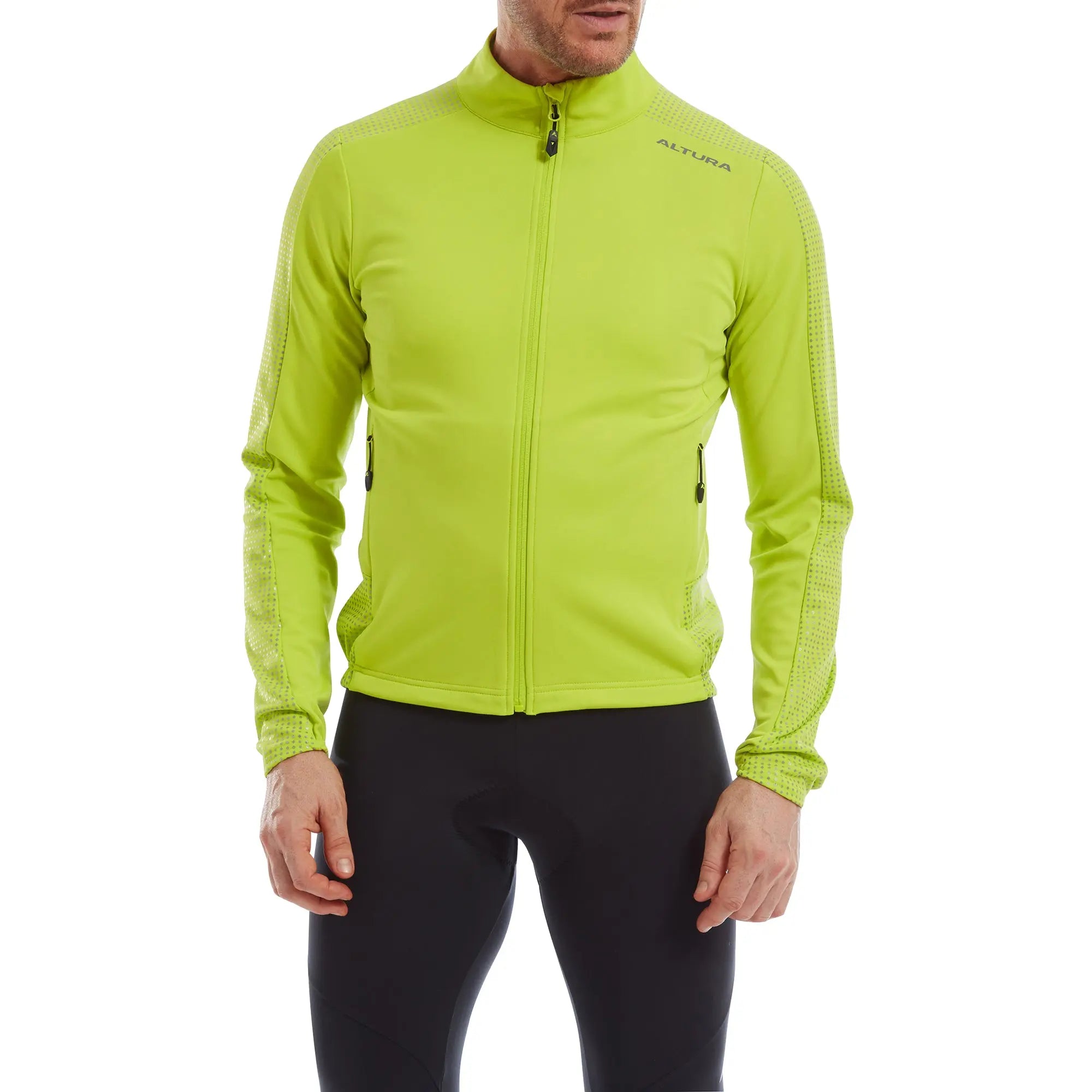 Altura Nightvision Long Sleeves Jersey Lime - FREE UK Shipping, FREE 365 Day Returns | Moto Central