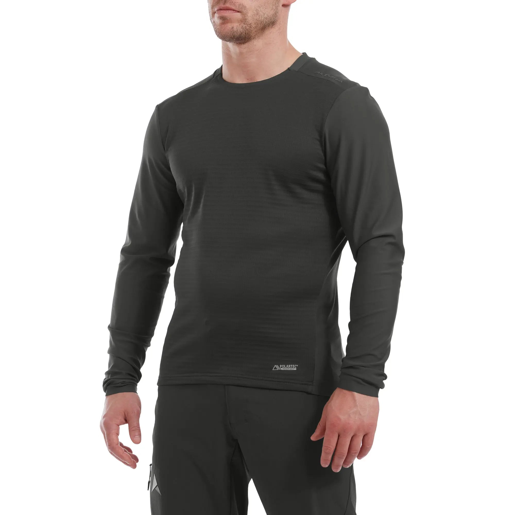 Altura Esker Polartec™ Long Sleeves Trail Jersey Carbon - FREE UK Shipping, FREE 365 Day Returns | Moto Central