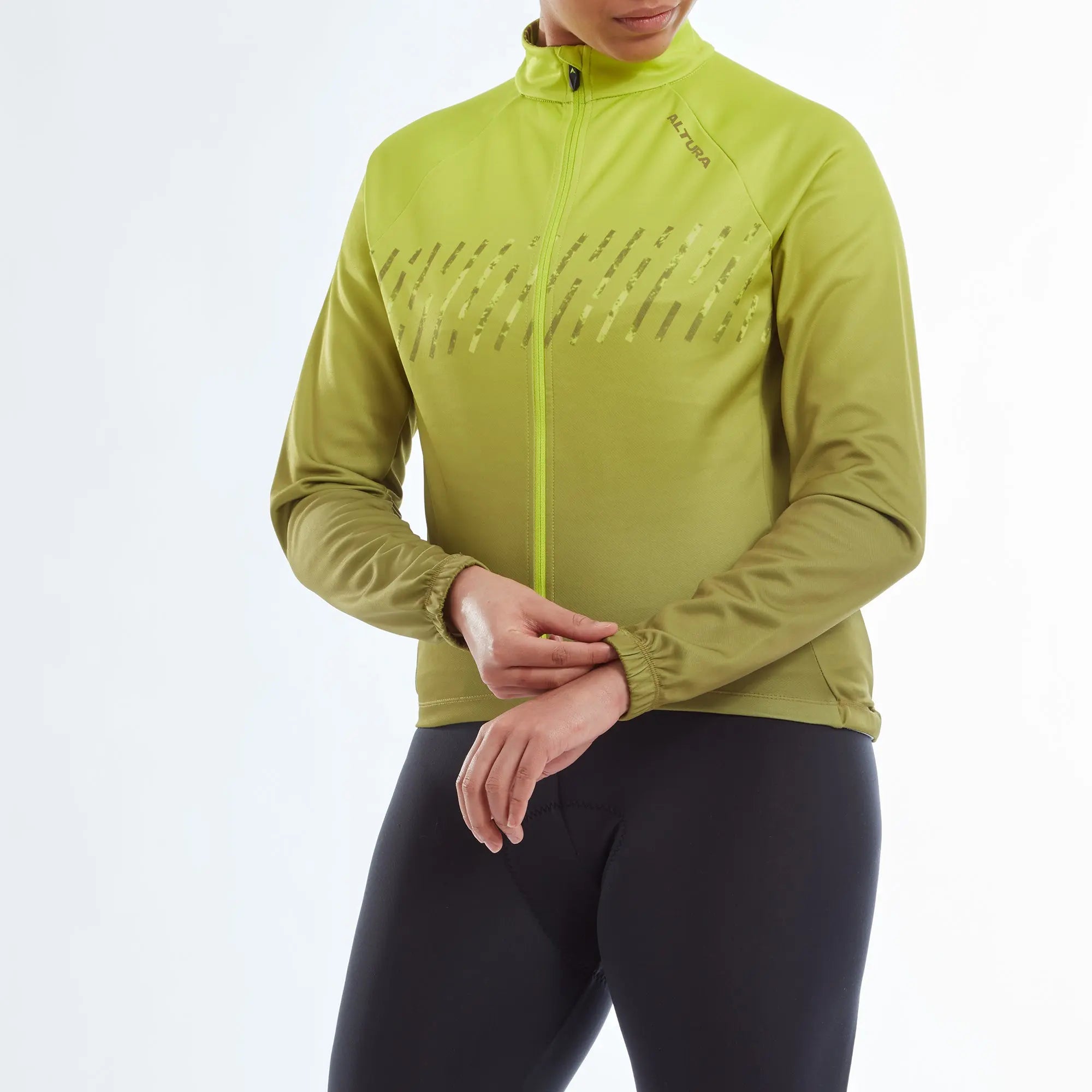 Altura Airstream Long Sleeves Ladies Jersey Lime - FREE UK Shipping, FREE 365 Day Returns | Moto Central