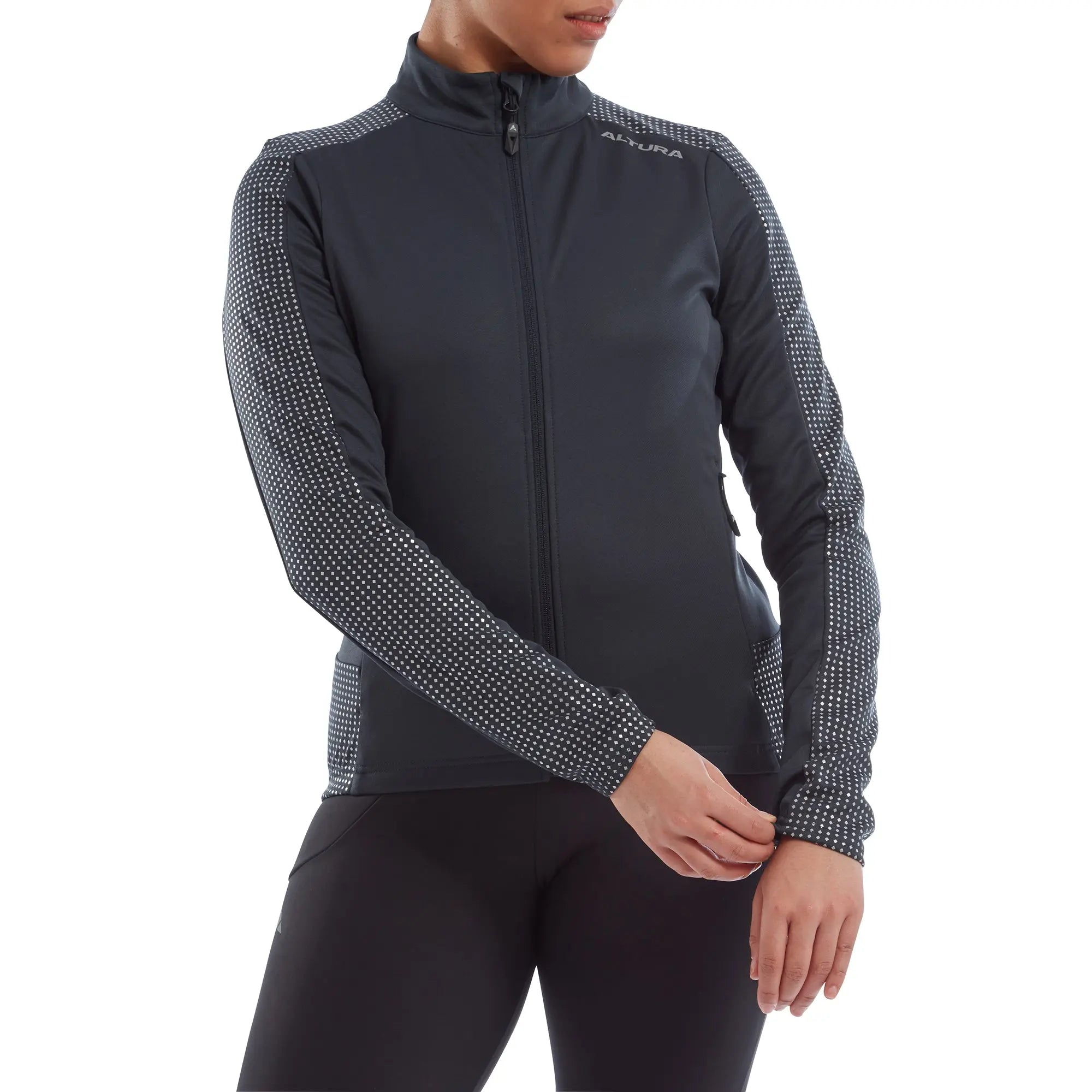 Altura Nightvision Long Sleeves Ladies Jersey Navy - FREE UK Shipping, FREE 365 Day Returns | Moto Central