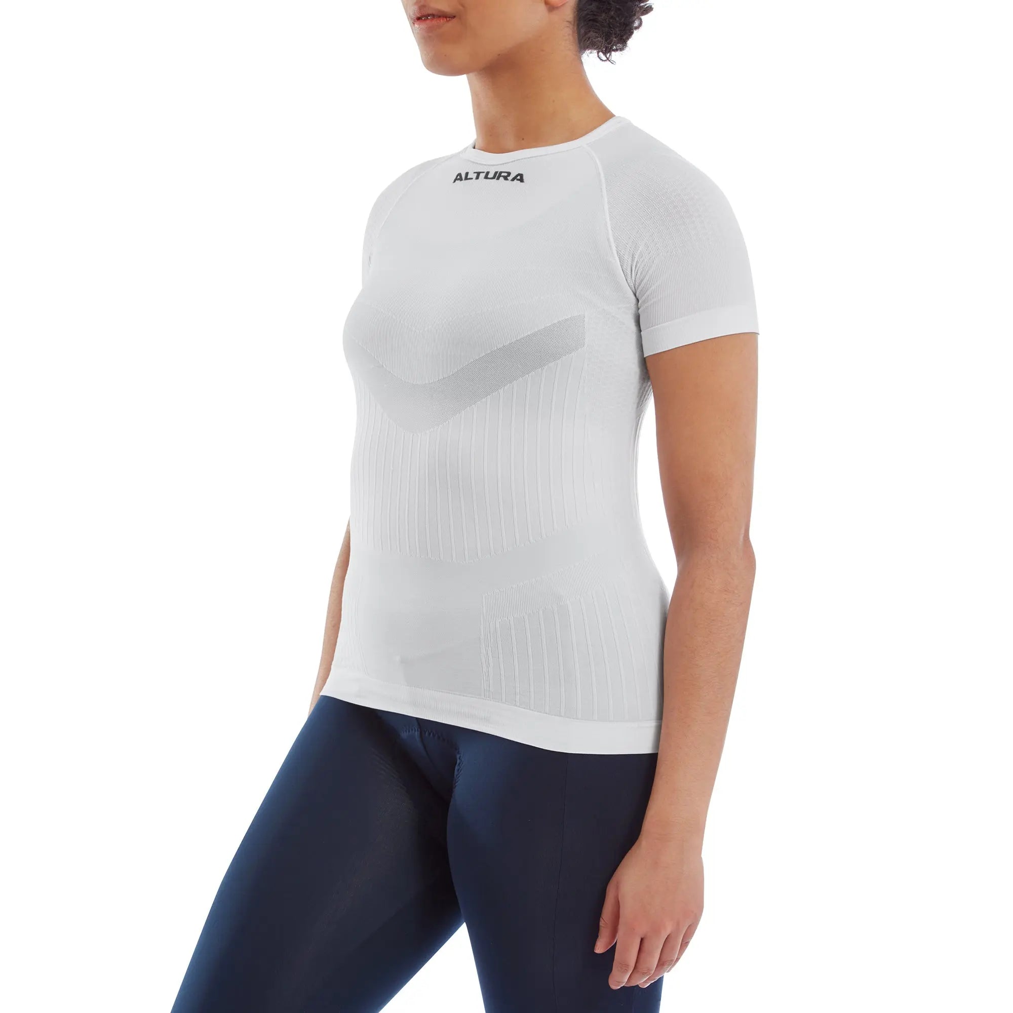 Altura Tempo Seamless Short Sleeves Base Layer White - FREE UK Shipping, FREE 365 Day Returns | Moto Central