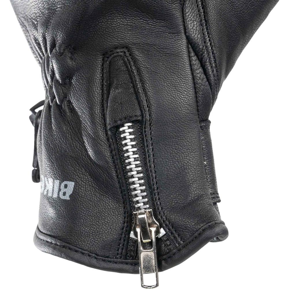 Bike It AMP Road Leather Gloves Black / Red