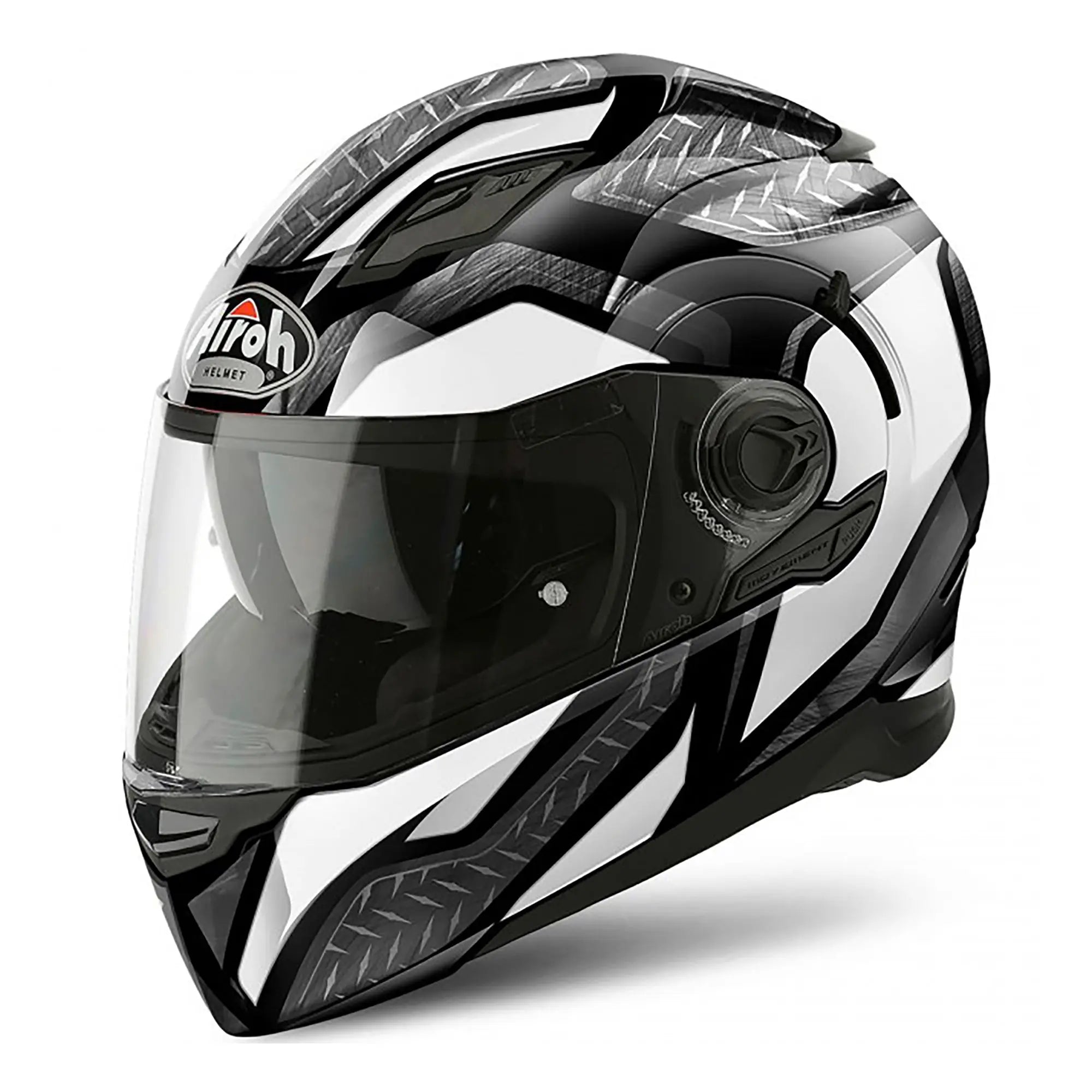Airoh Movement S Full Face Helmet Steel Gloss White - FREE UK Shipping, FREE 365 Day Returns | Moto Central