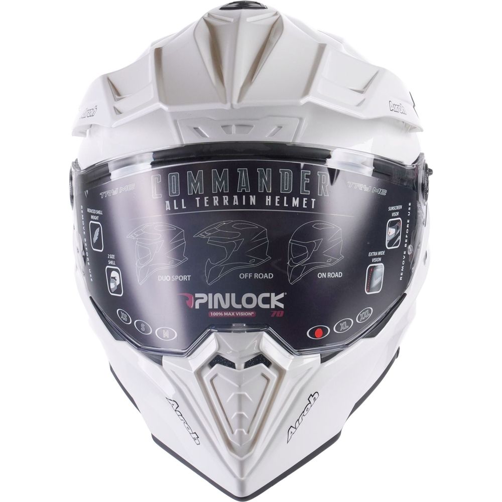 Airoh Commander Adventure Gloss White