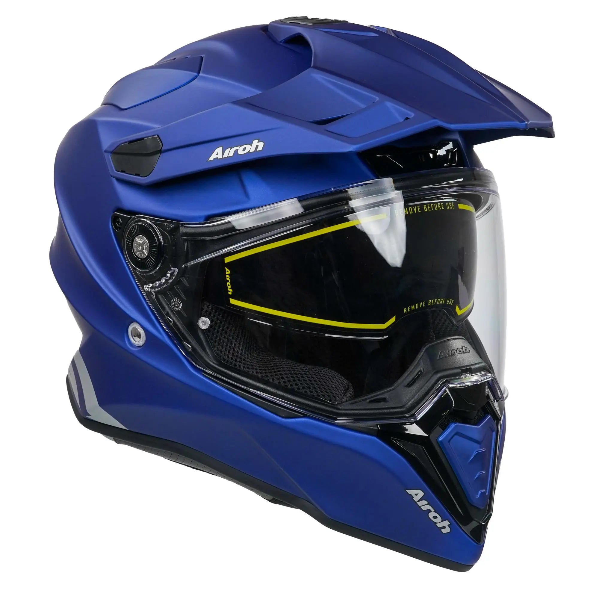 Airoh Commander Adventure Helmet Matt Blue - FREE UK Shipping, FREE 365 Day Returns | Moto Central