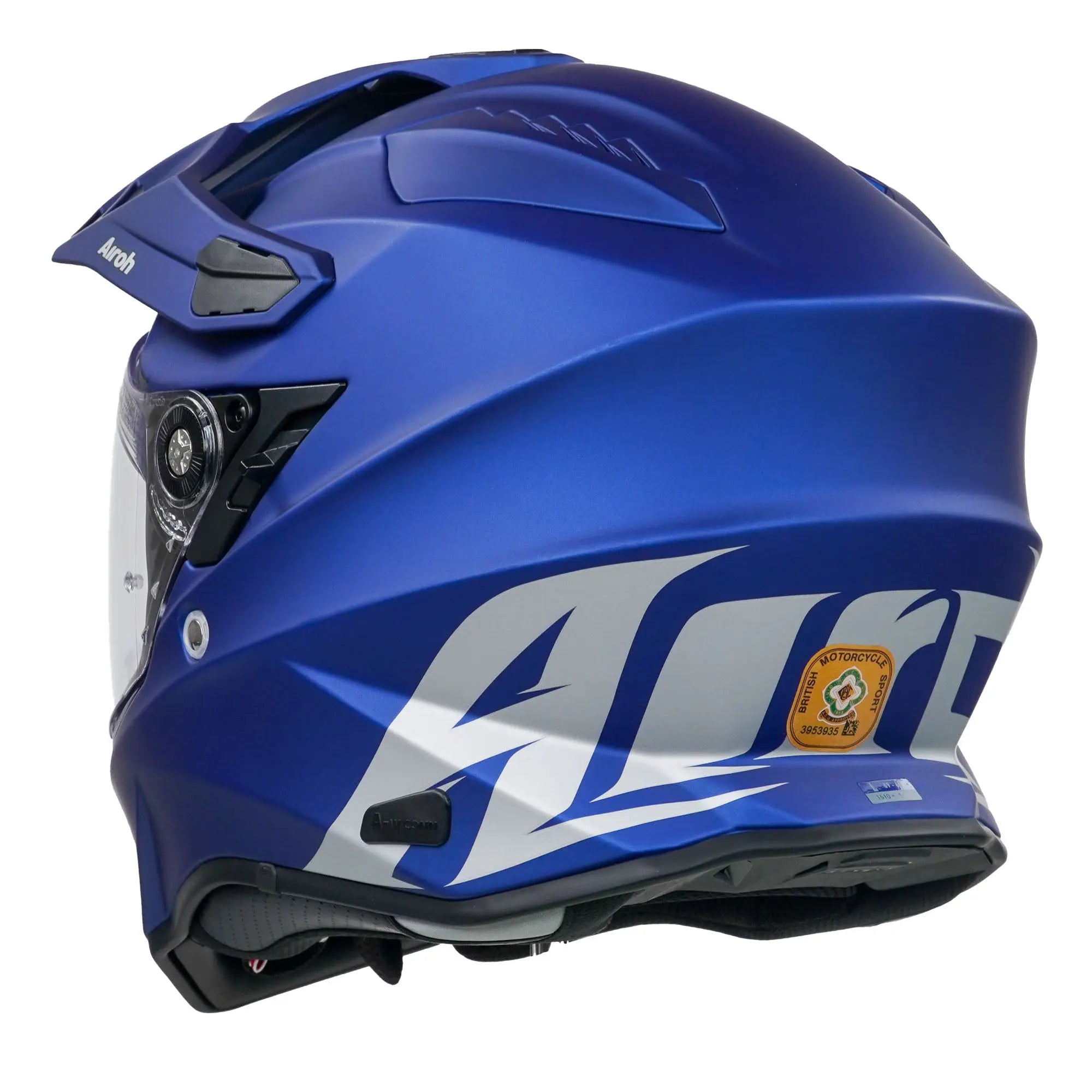 Airoh Commander Adventure Helmet Matt Blue - FREE UK Shipping, FREE 365 Day Returns | Moto Central