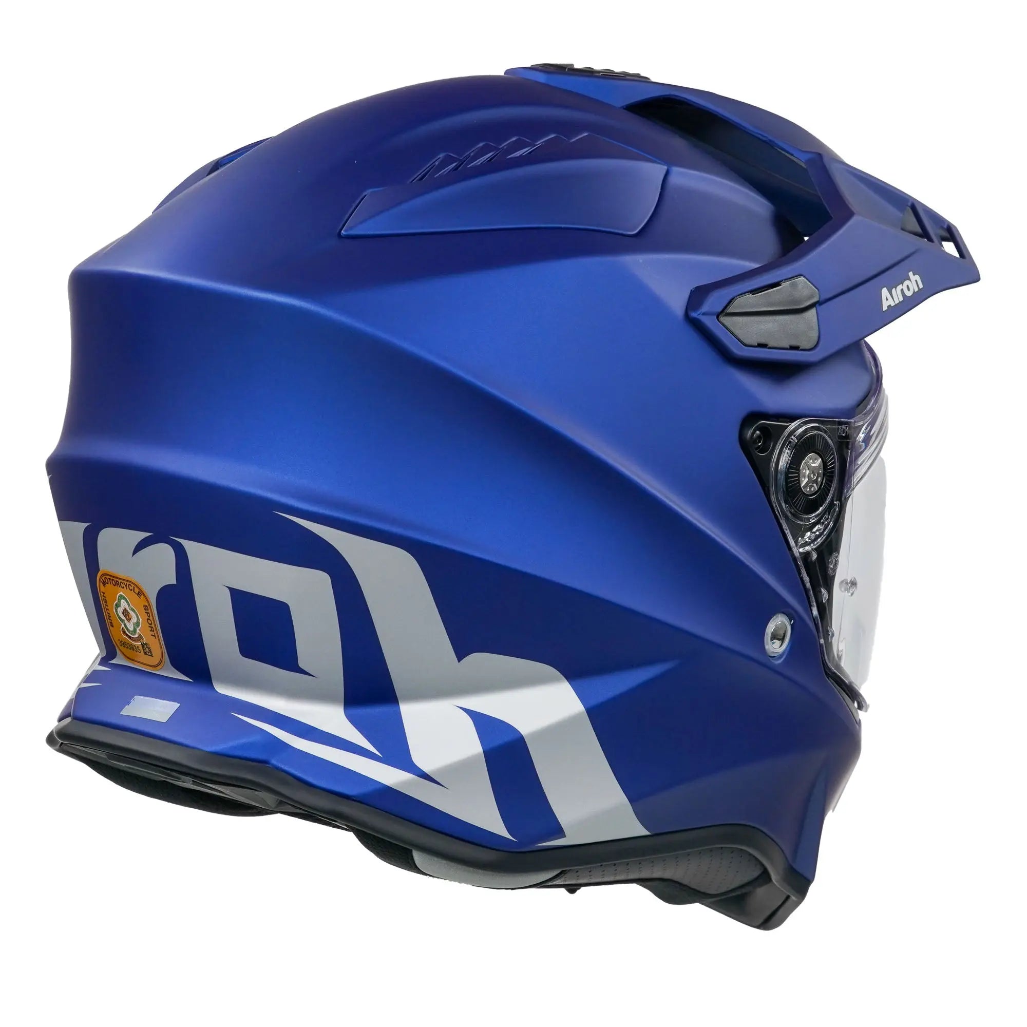 Airoh Commander Adventure Helmet Matt Blue - FREE UK Shipping, FREE 365 Day Returns | Moto Central