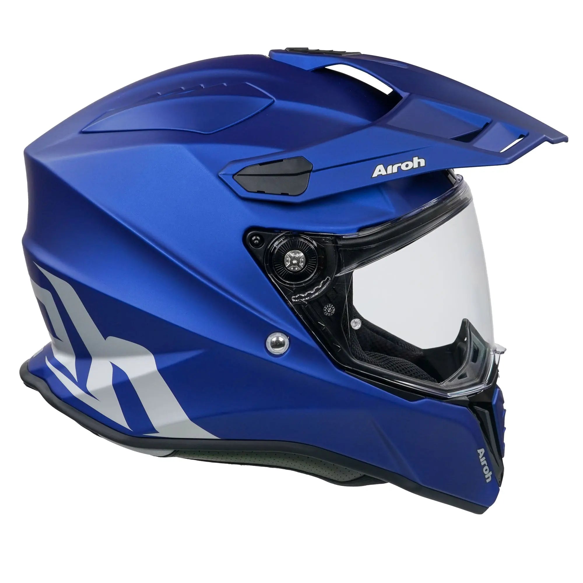 Airoh Commander Adventure Helmet Matt Blue - FREE UK Shipping, FREE 365 Day Returns | Moto Central