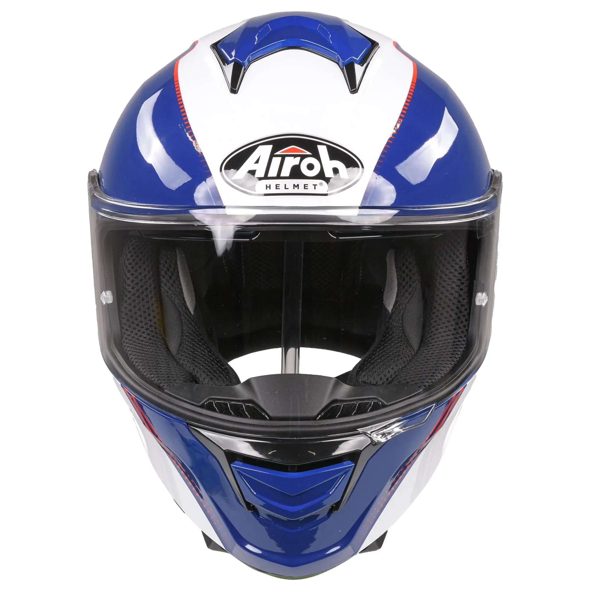 Airoh Spark Flow Full Face Helmet Blue / Red - FREE UK Shipping, FREE 365 Day Returns | Moto Central