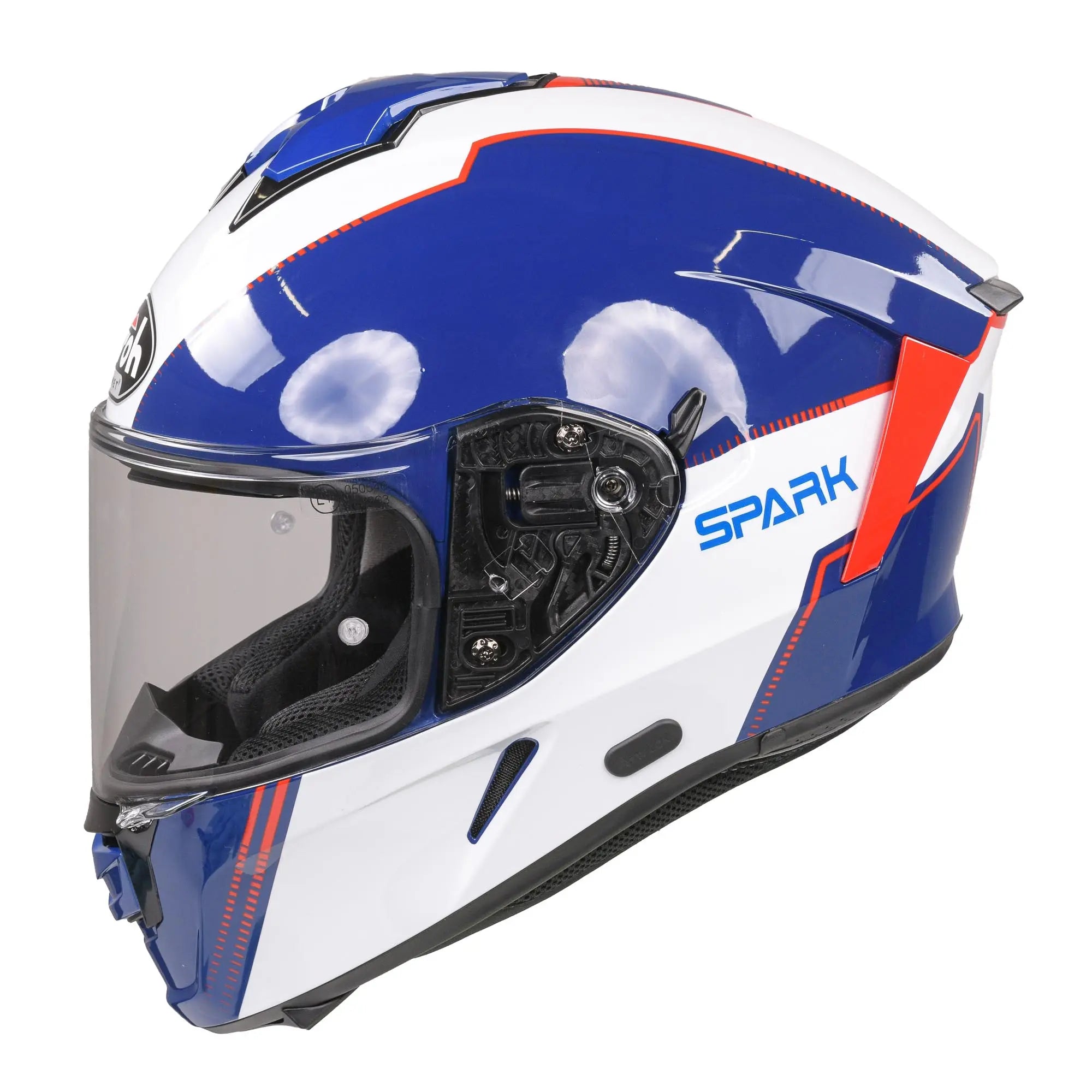 Airoh Spark Flow Full Face Helmet Blue / Red - FREE UK Shipping, FREE 365 Day Returns | Moto Central