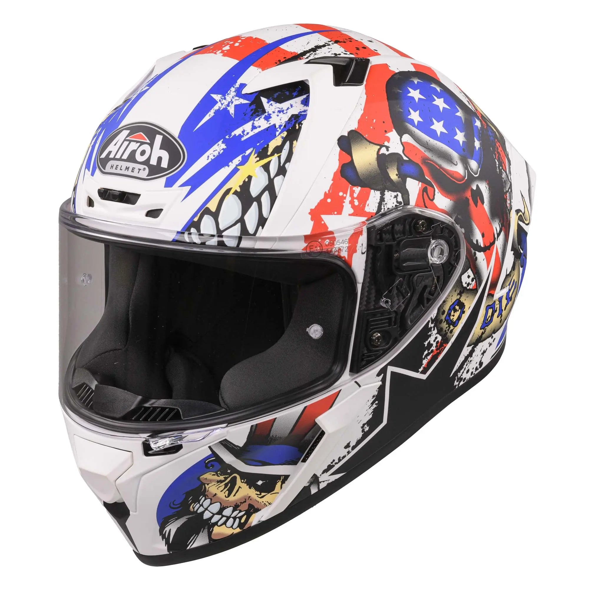 Airoh Valor Full Face Helmet Matt Uncle Sam - FREE UK Shipping, FREE 365 Day Returns | Moto Central