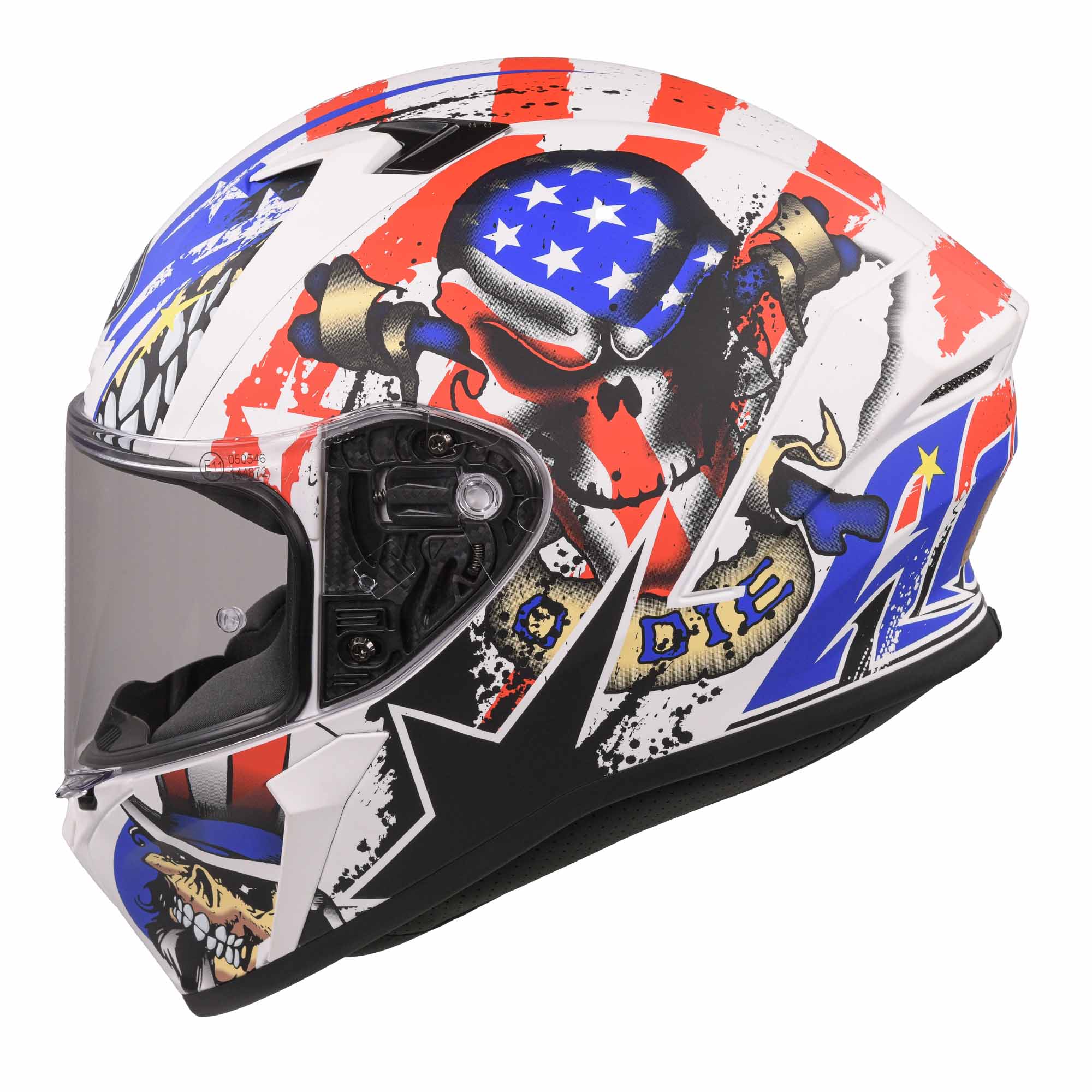 Airoh Valor Full Face Helmet Matt Uncle Sam - FREE UK Shipping, FREE 365 Day Returns | Moto Central