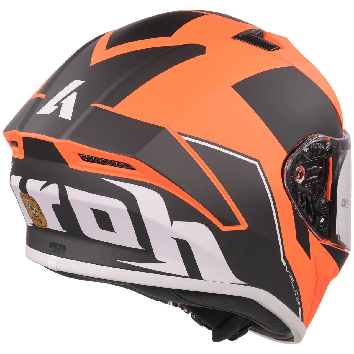 Airoh Valor Full Face Helmet Matt Wings Orange - FREE UK Shipping, FREE 365 Day Returns | Moto Central