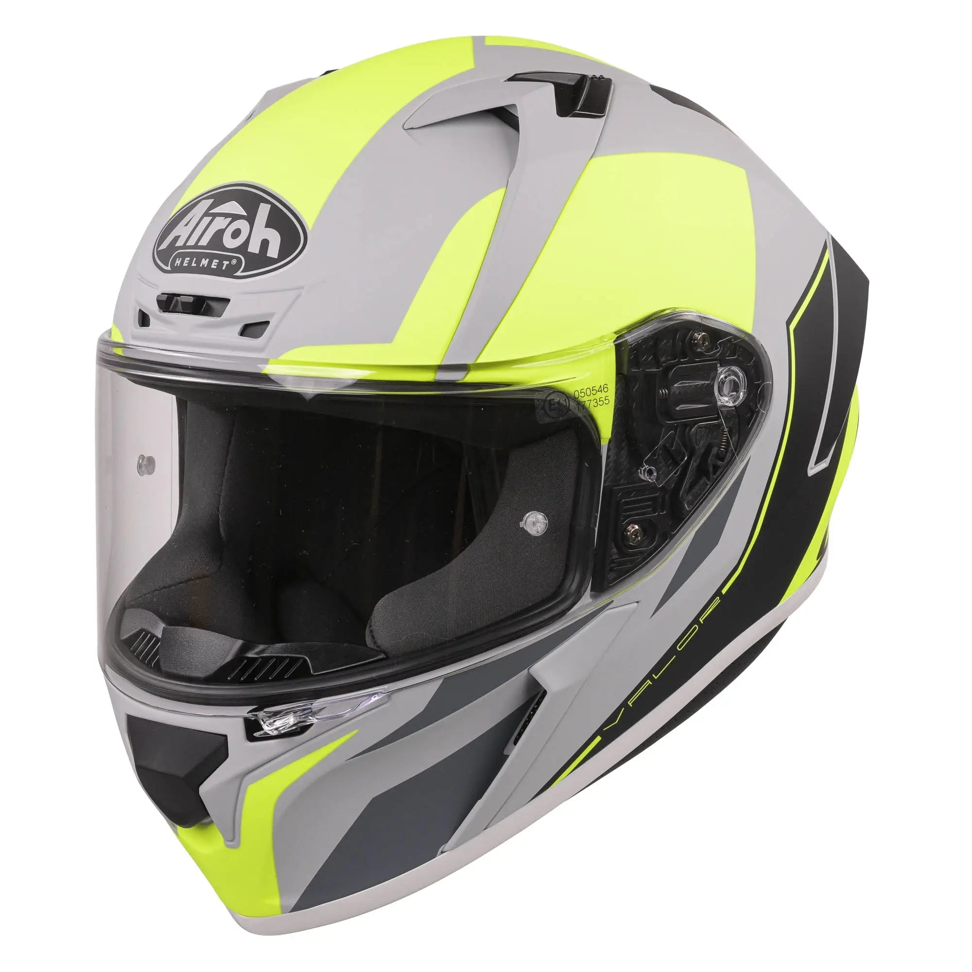 Airoh Valor Full Face Helmet Matt Wings Fluo Yellow - FREE UK Shipping, FREE 365 Day Returns | Moto Central