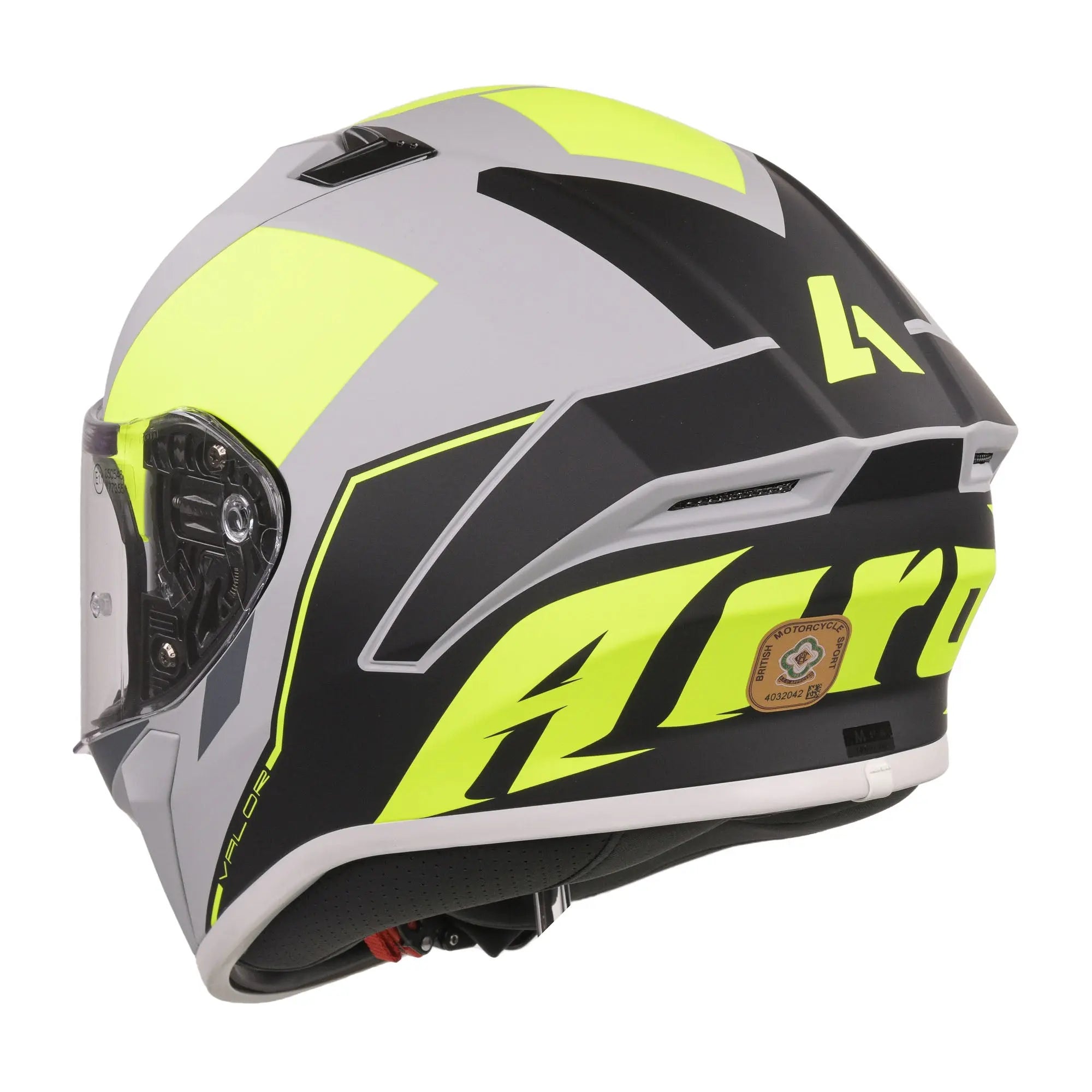 Airoh Valor Full Face Helmet Matt Wings Fluo Yellow - FREE UK Shipping, FREE 365 Day Returns | Moto Central