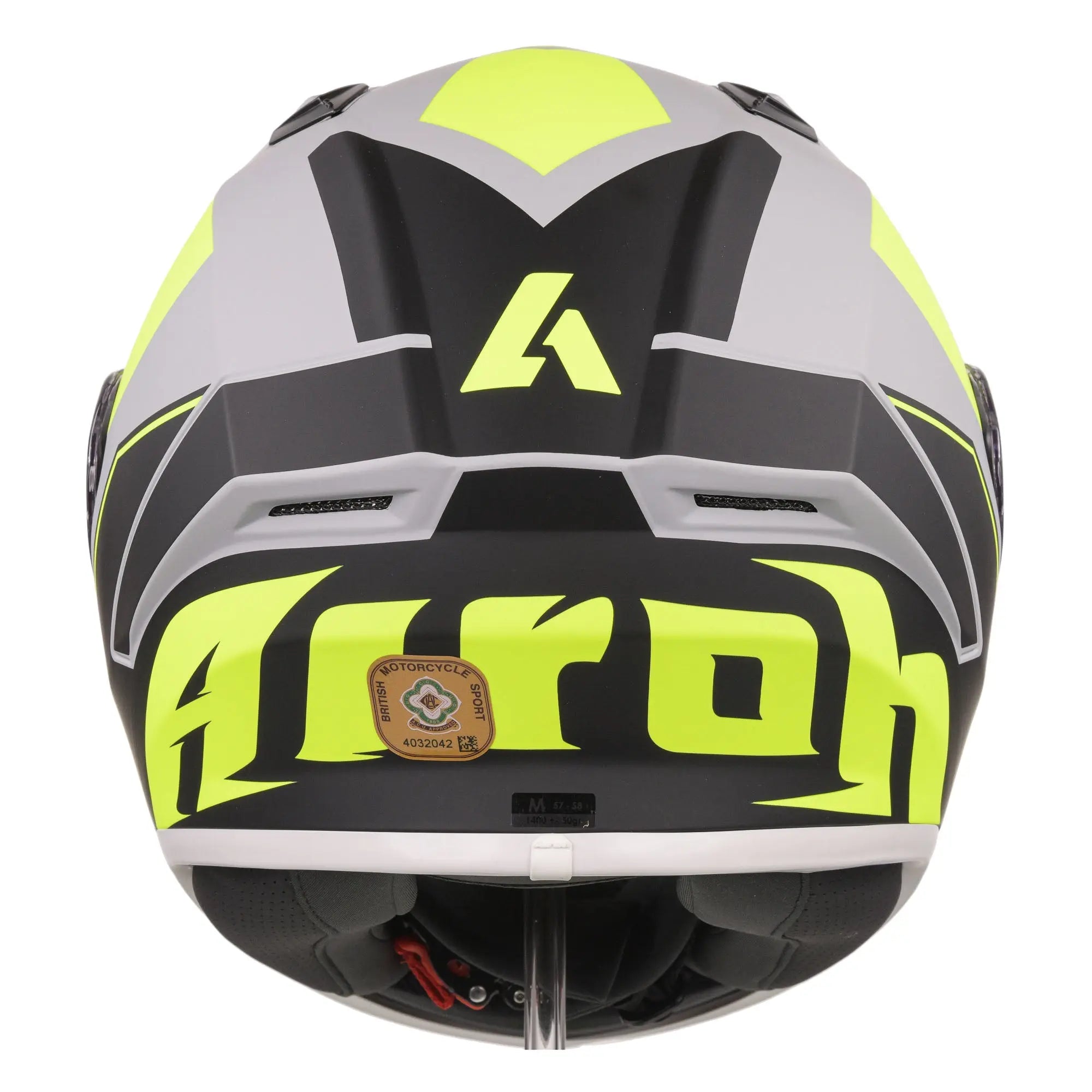 Airoh Valor Full Face Helmet Matt Wings Fluo Yellow - FREE UK Shipping, FREE 365 Day Returns | Moto Central