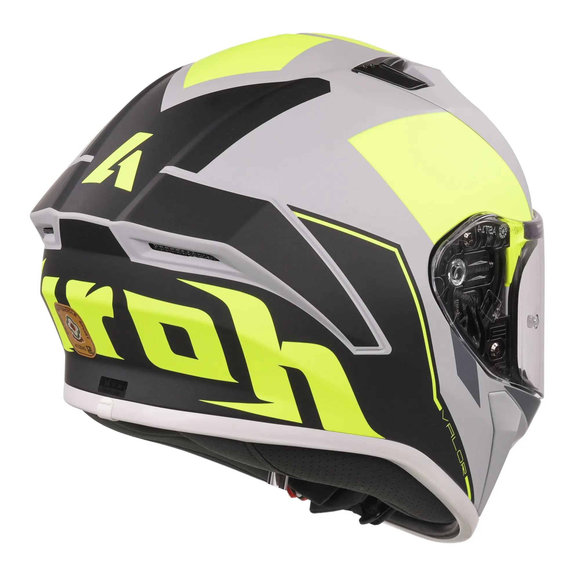 Airoh Valor Full Face Helmet Matt Wings Fluo Yellow - FREE UK Shipping, FREE 365 Day Returns | Moto Central
