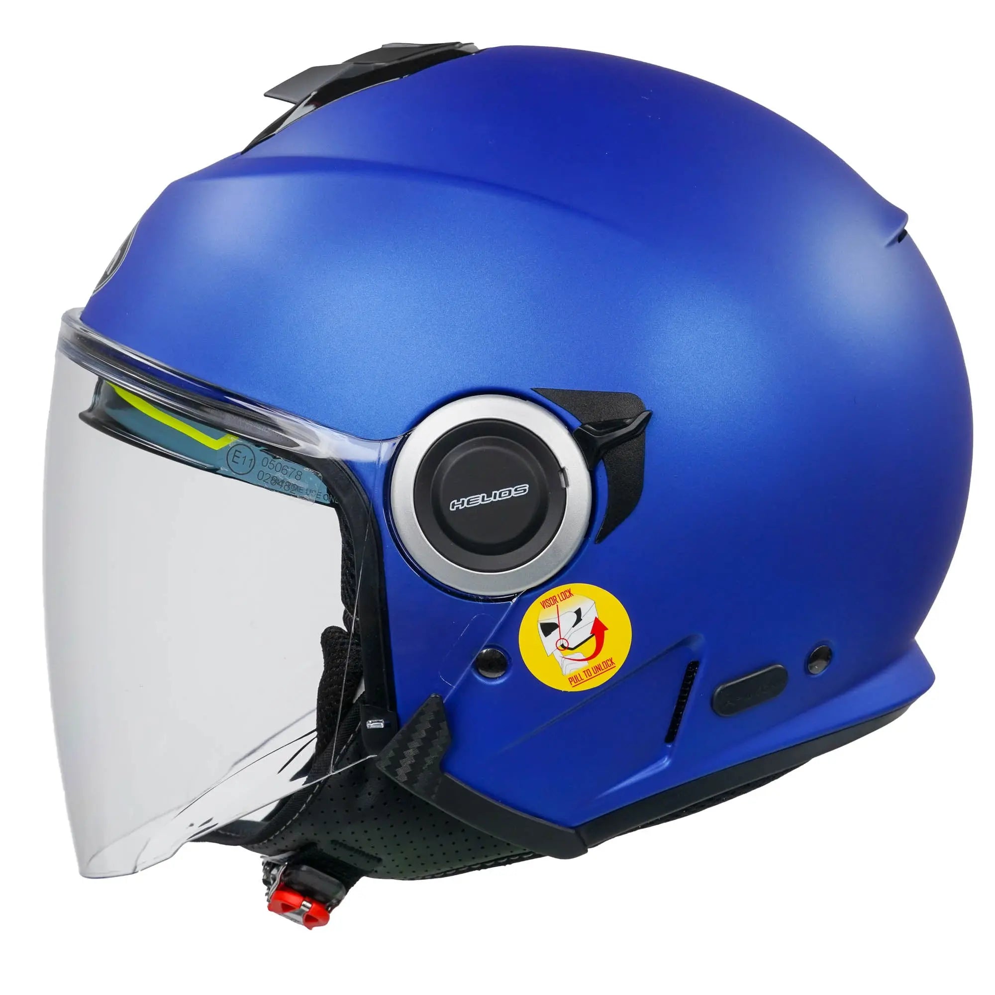 Airoh Helios Urban Jet Open Face Helmet Matt Blue - FREE UK Shipping, FREE 365 Day Returns | Moto Central