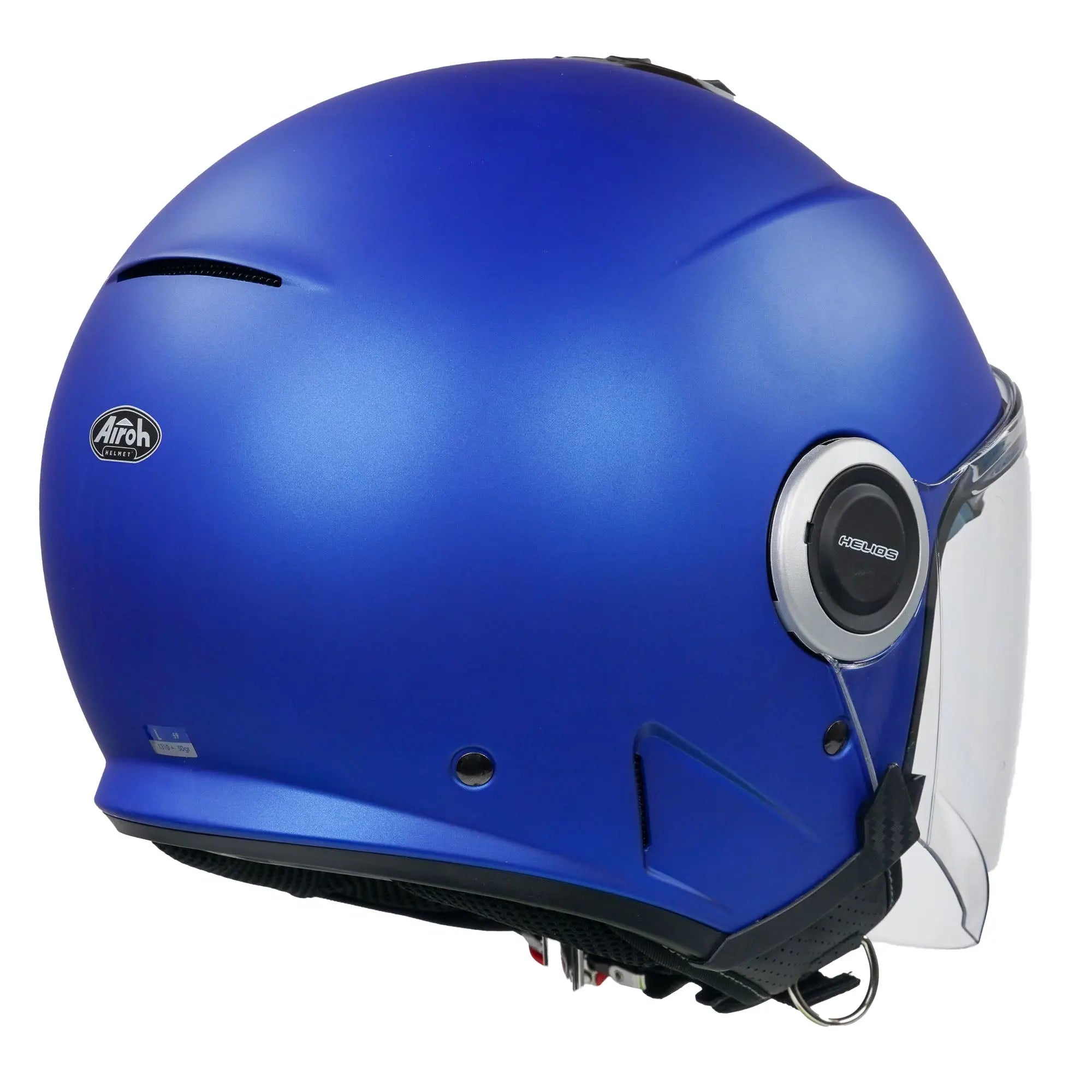 Airoh Helios Urban Jet Open Face Helmet Matt Blue - FREE UK Shipping, FREE 365 Day Returns | Moto Central