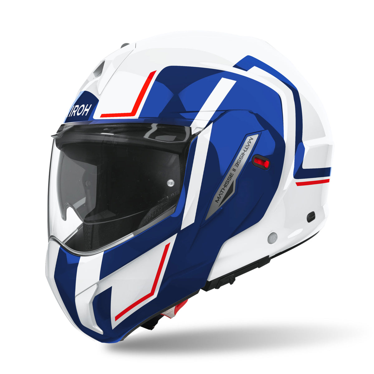 Airoh Mathisse 2 Gloss Genius Blue / Red FREE UK Delivery, FREE 365 Day Returns | Moto Central