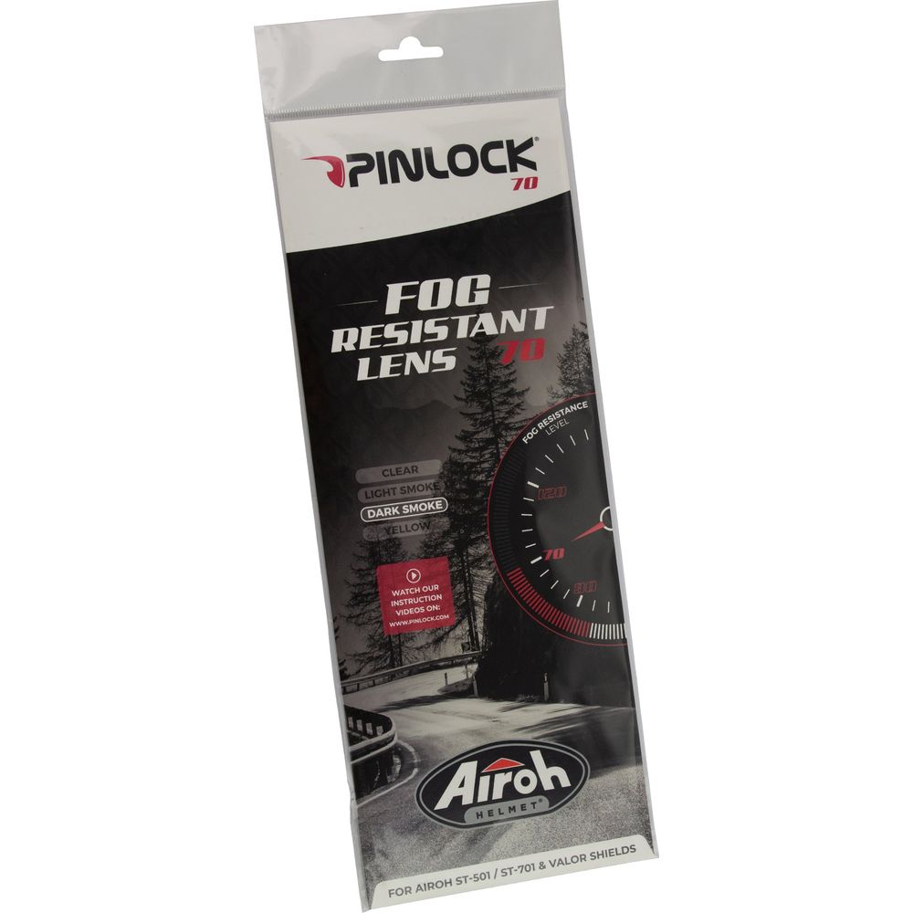 Airoh Valor / ST701 / ST501 Helmet Pinlock 70 Fog Resistant Lens Dark Smoke