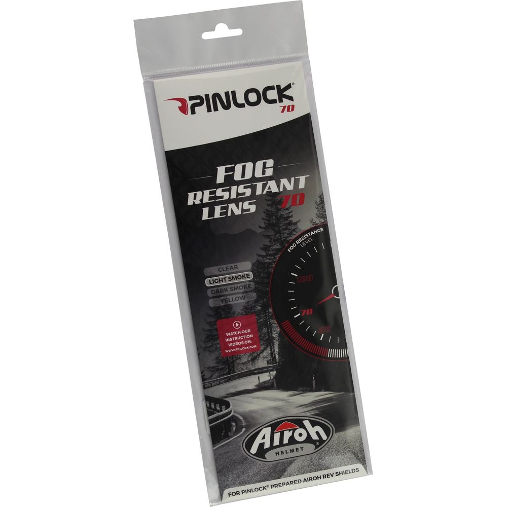 Airoh REV19 / REV Helmet Pinlock 70 Fog Resistant Lens Light Smoke