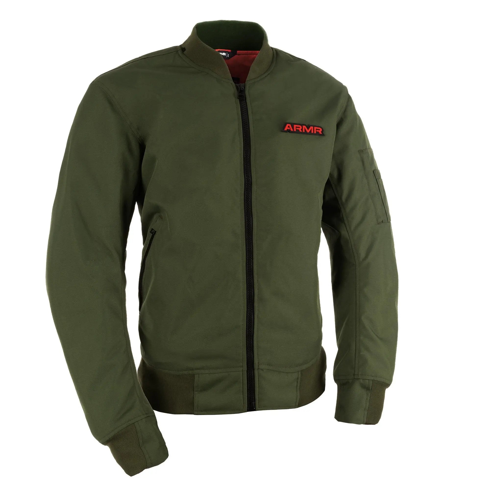 ARMR Bomber 2.0 Textile Jacket Khaki - FREE UK Shipping, FREE 365 Day Returns | Moto Central