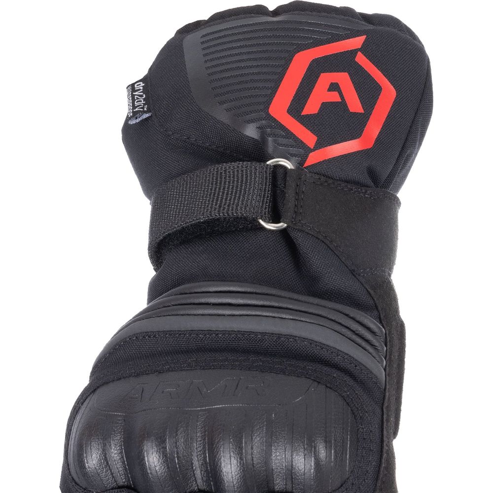 ARMR Kumaji 3.0 Waterproof Textile Gloves Black / Red