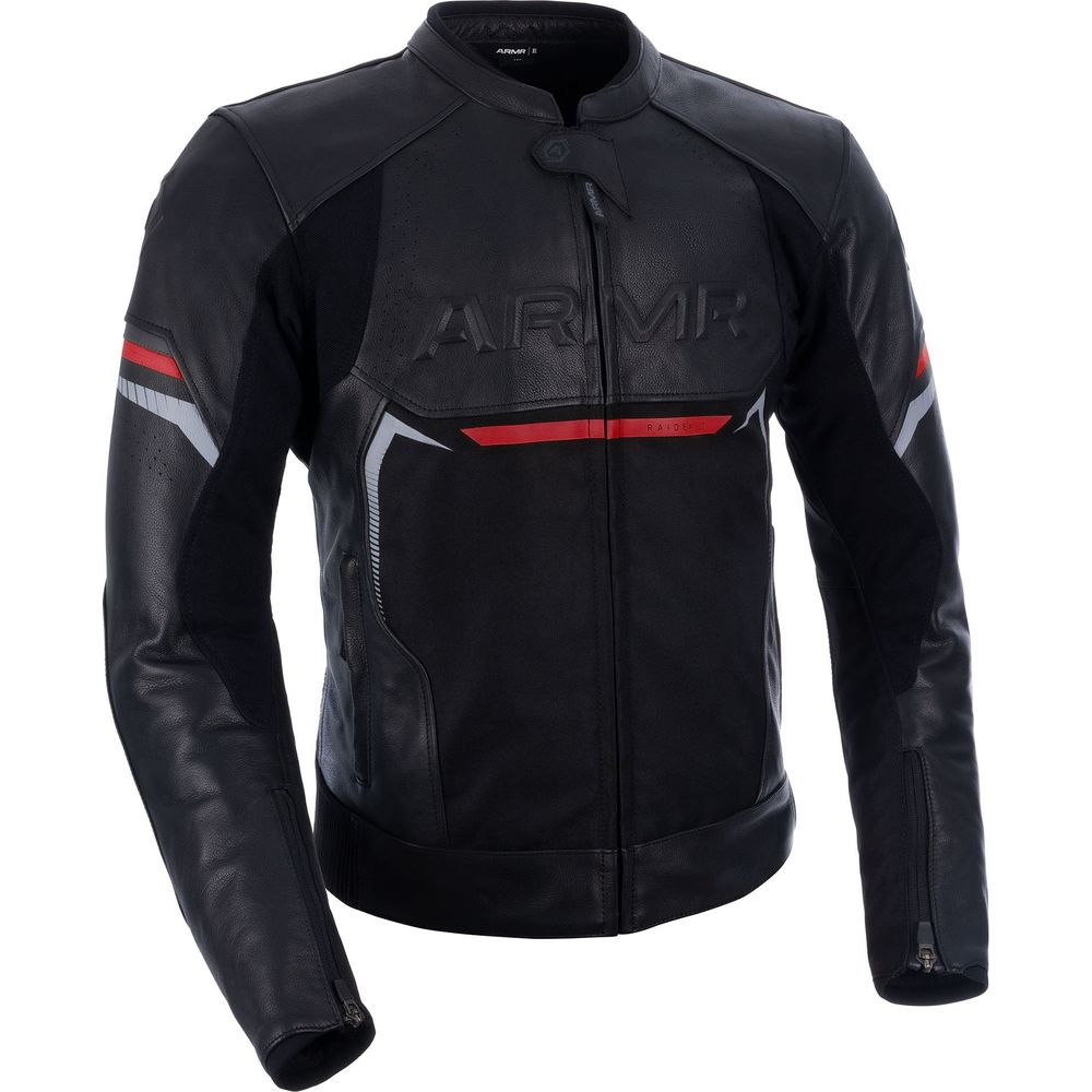 rad motorcycles bulletproof leather motorcycle jacket ARMR Raiden Leather Jacket Black/Red FREE Delivery, FREE Returns
