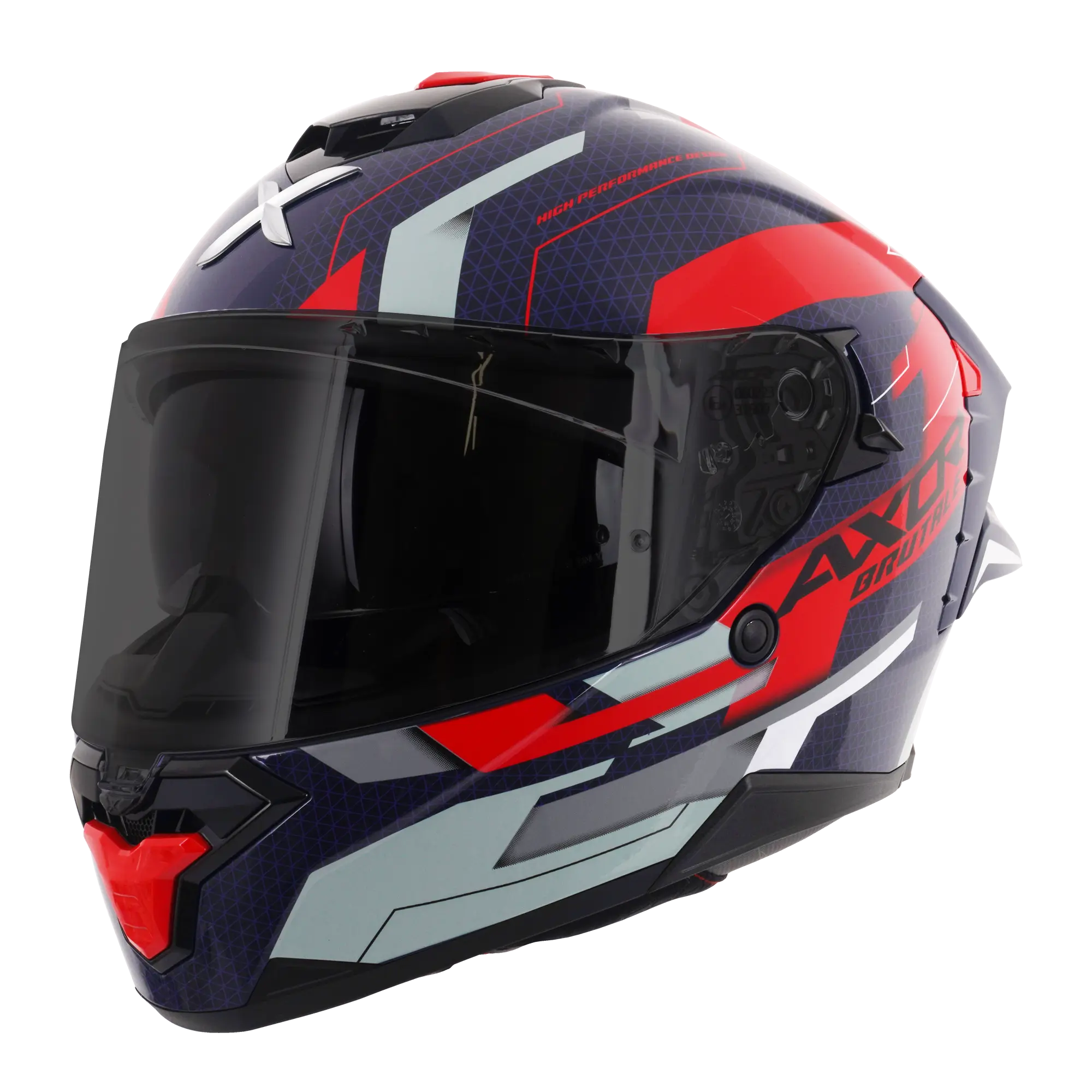 Axor Brutale With Dual Spoiler Plexus Blue / Red FREE UK Delivery, FREE 365 Day Returns | Moto Central