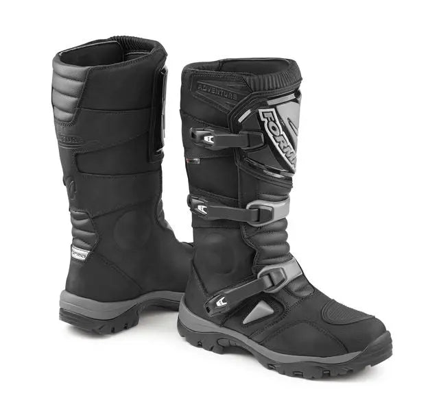 Forma Adventure Dry Boots Black  - FREE UK Shipping, FREE 365 Day Returns | Moto Central
