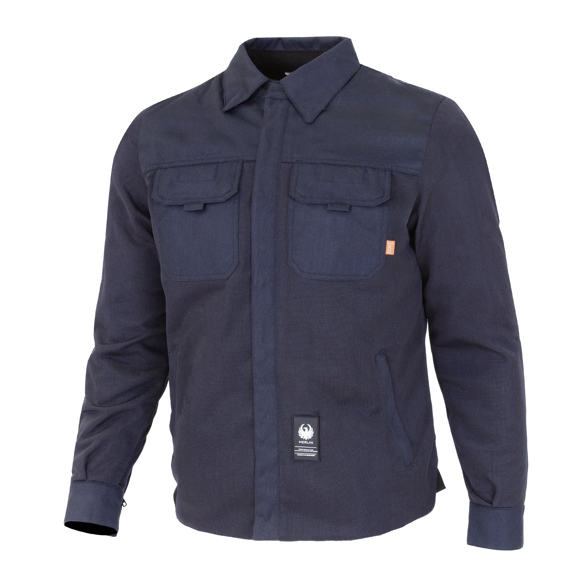 Merlin Aero Mesh D3O Riding Shirt Navy FREE UK Delivery, FREE 365 Day Returns | Moto Central