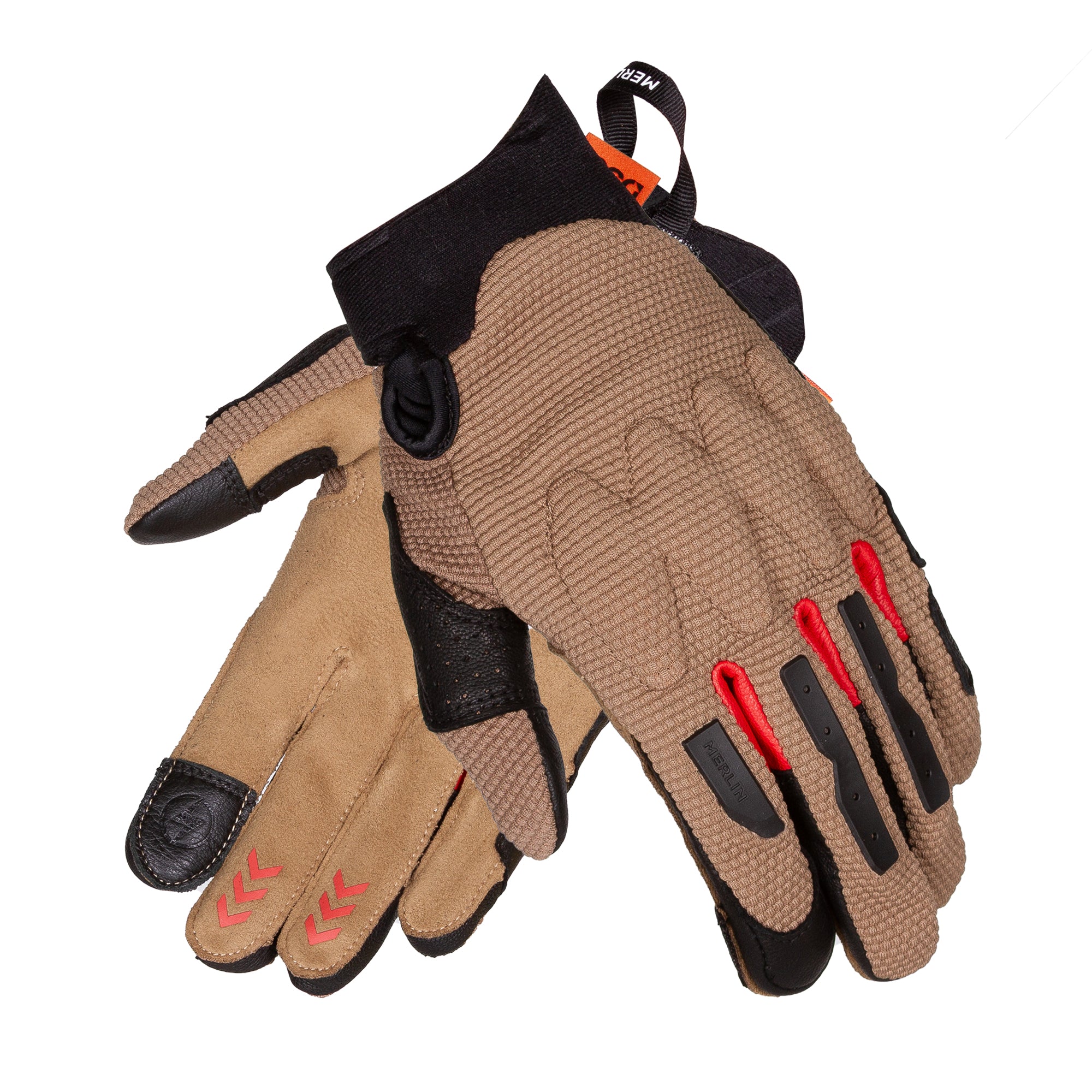 Merlin Aerolite D3O Enduro Gloves Brown FREE UK Delivery, FREE 365 Day Returns | Moto Central