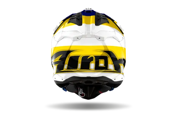 Airoh Aviator 3 Monarch Blue / Yellow - FREE UK Shipping, FREE 365 Day Returns | Moto Central