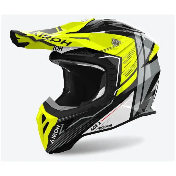 Airoh Aviator Ace 2 Engine Gloss Yellow FREE UK Delivery, FREE Returns