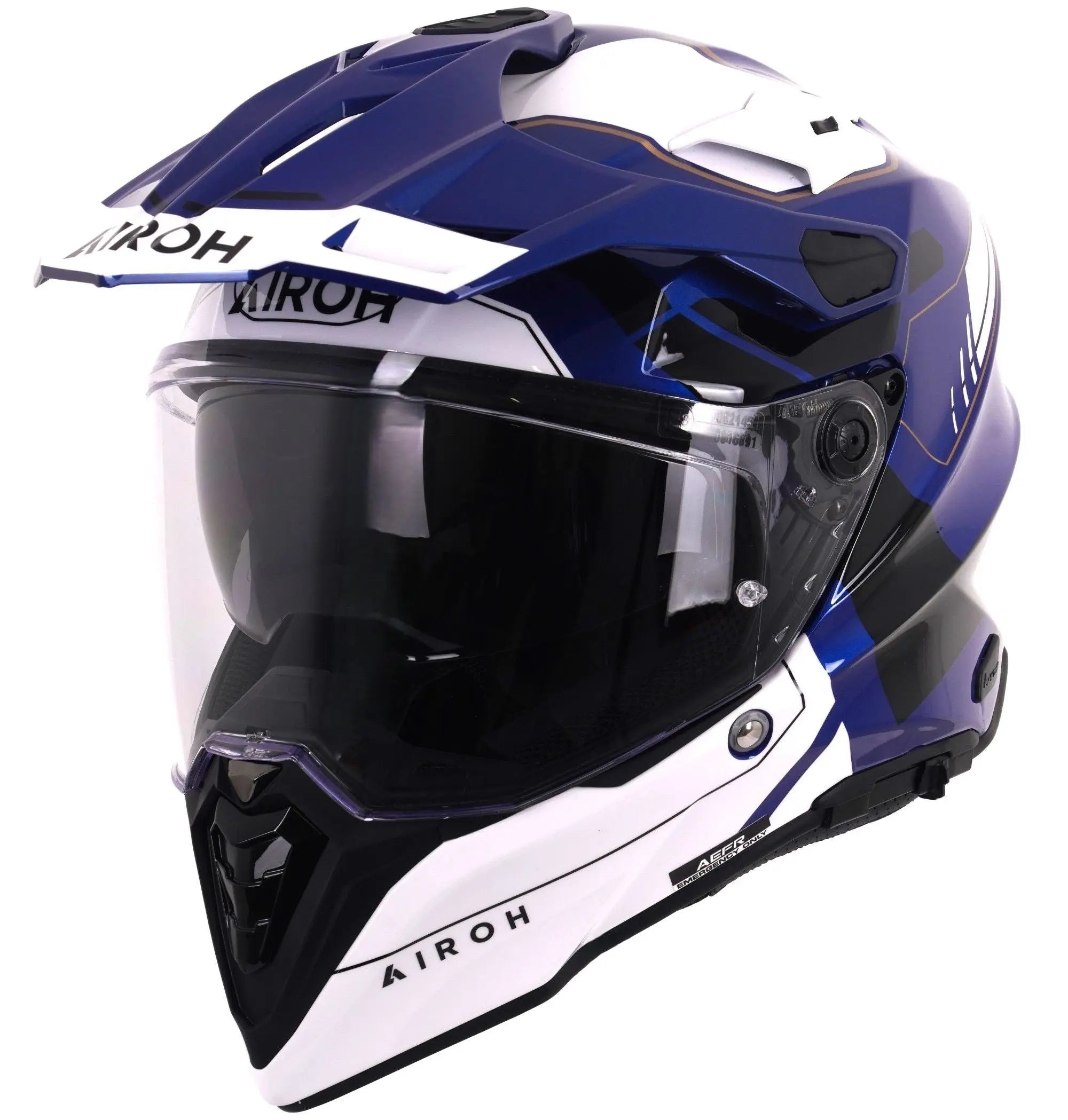 Airoh Commander 2 Reveal Gloss Blue FREE UK Delivery, FREE 365 Day Returns | Moto Central