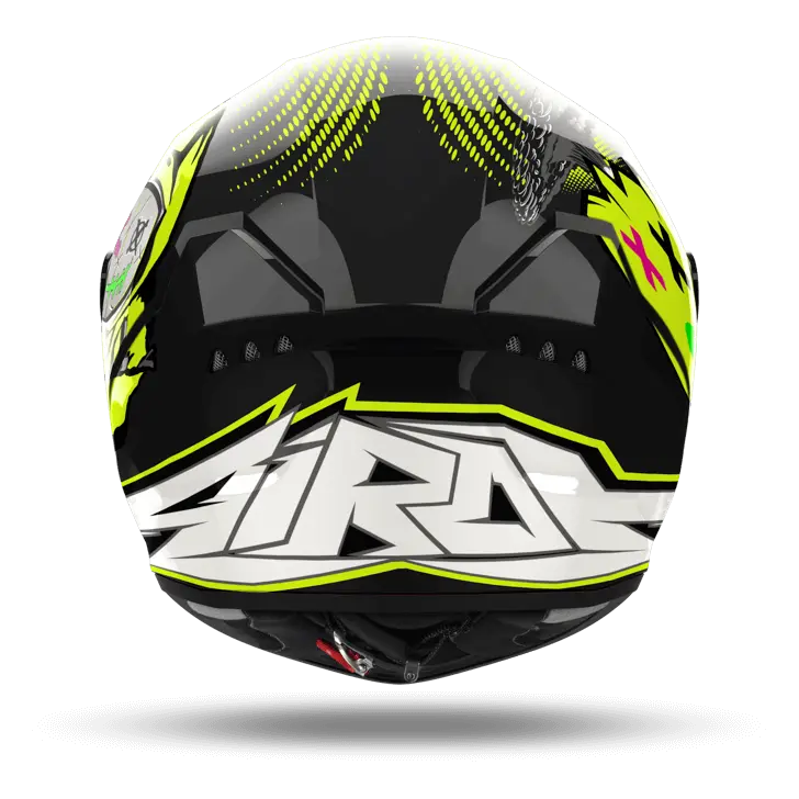 Airoh Connor Gloss Gamer motorcycle helmet, rear view