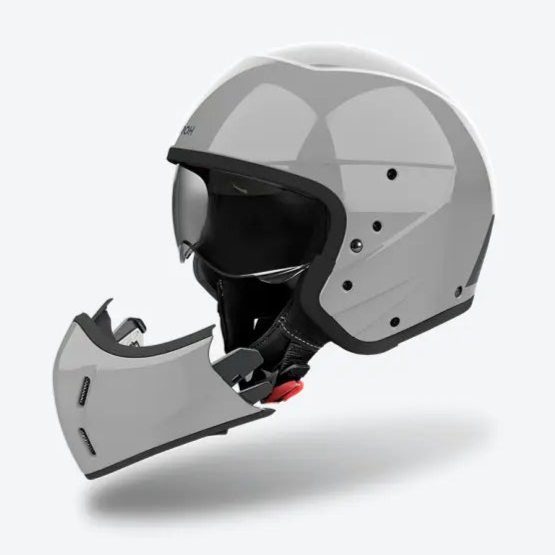 Airoh J-110 Color Gloss Cement Grey FREE UK Delivery, FREE 365 Day Returns | Moto Central