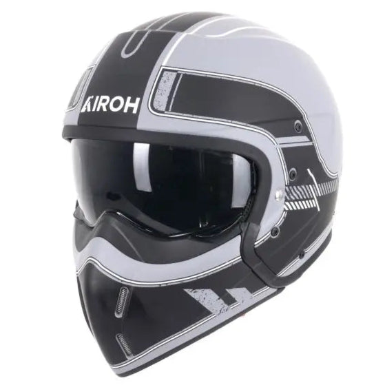 Airoh J-110 Raster Matt Black FREE UK Delivery, FREE 365 Day Returns | Moto Central